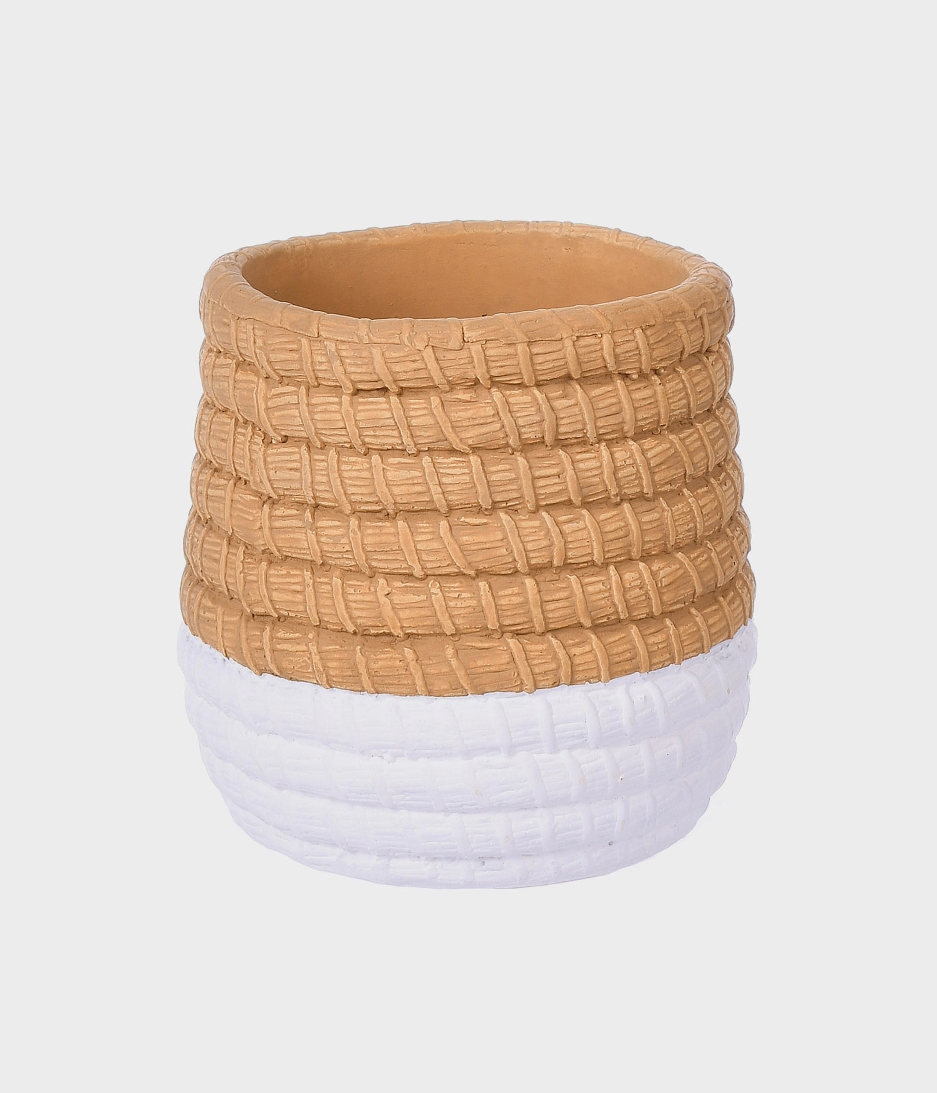 Vaso Ceramica Navy Rustico P Branco 51956 008 Grillo