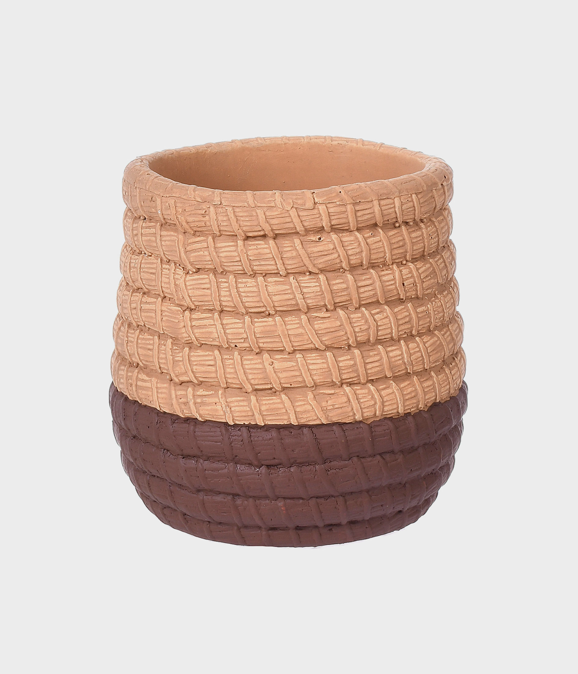 Vaso Ceramica Navy Rustico P Marron 51956 102 Grillo