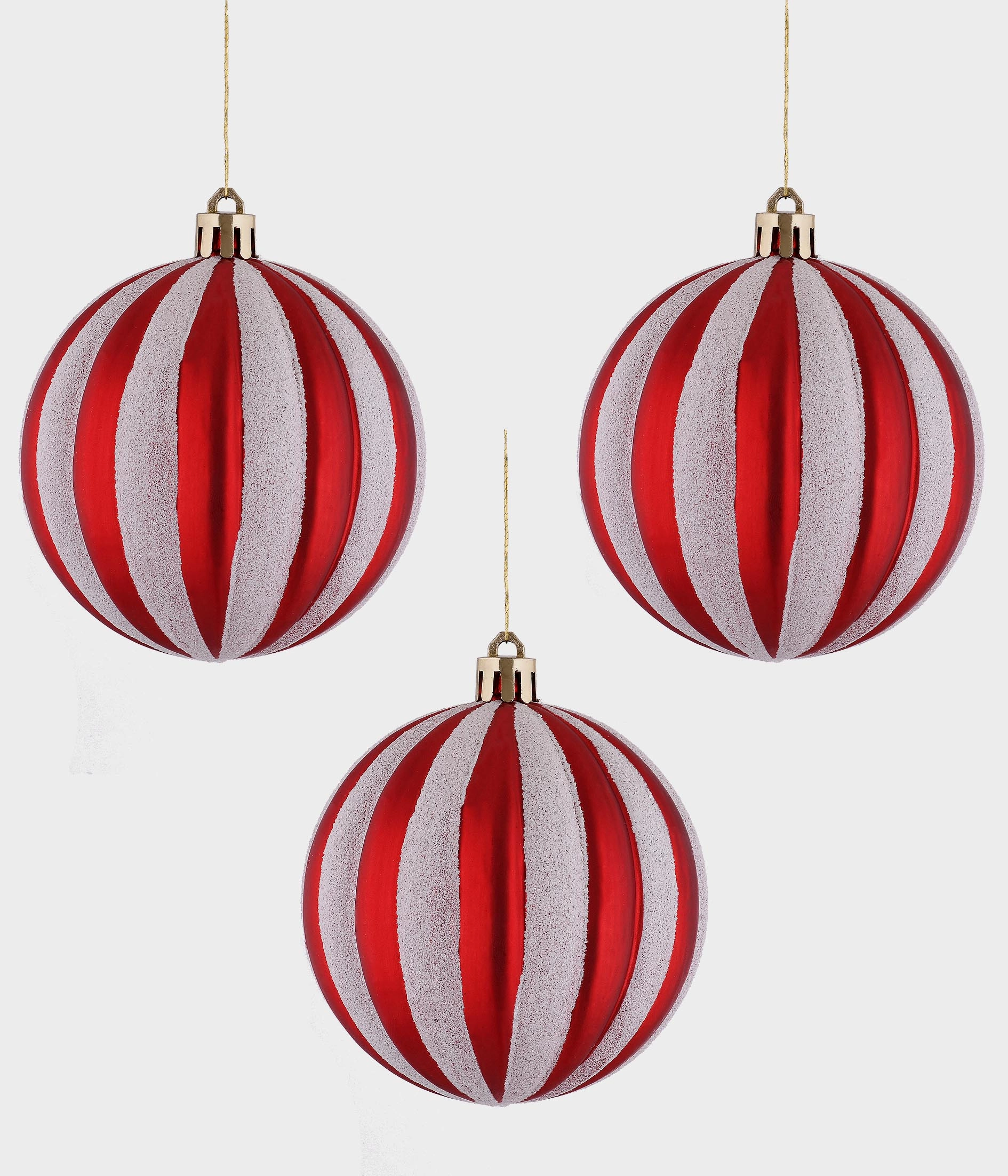 Bola Natal Verm Bca 8cm 3un 51985 030 Grillo