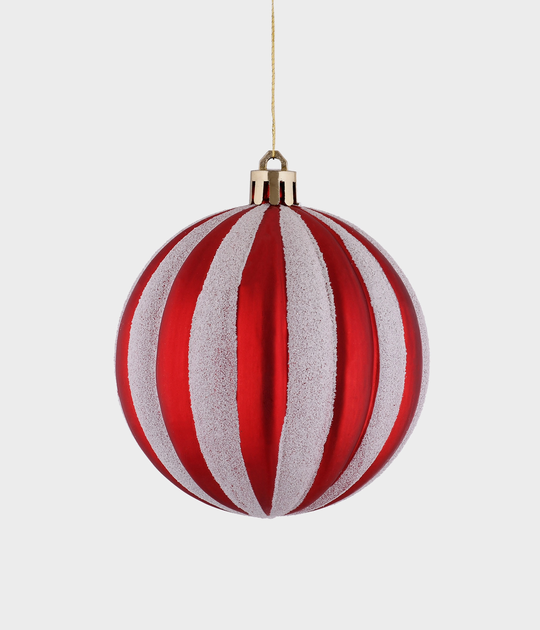 Bola Natal Verm Bca 12cm 52203 030 Grillo