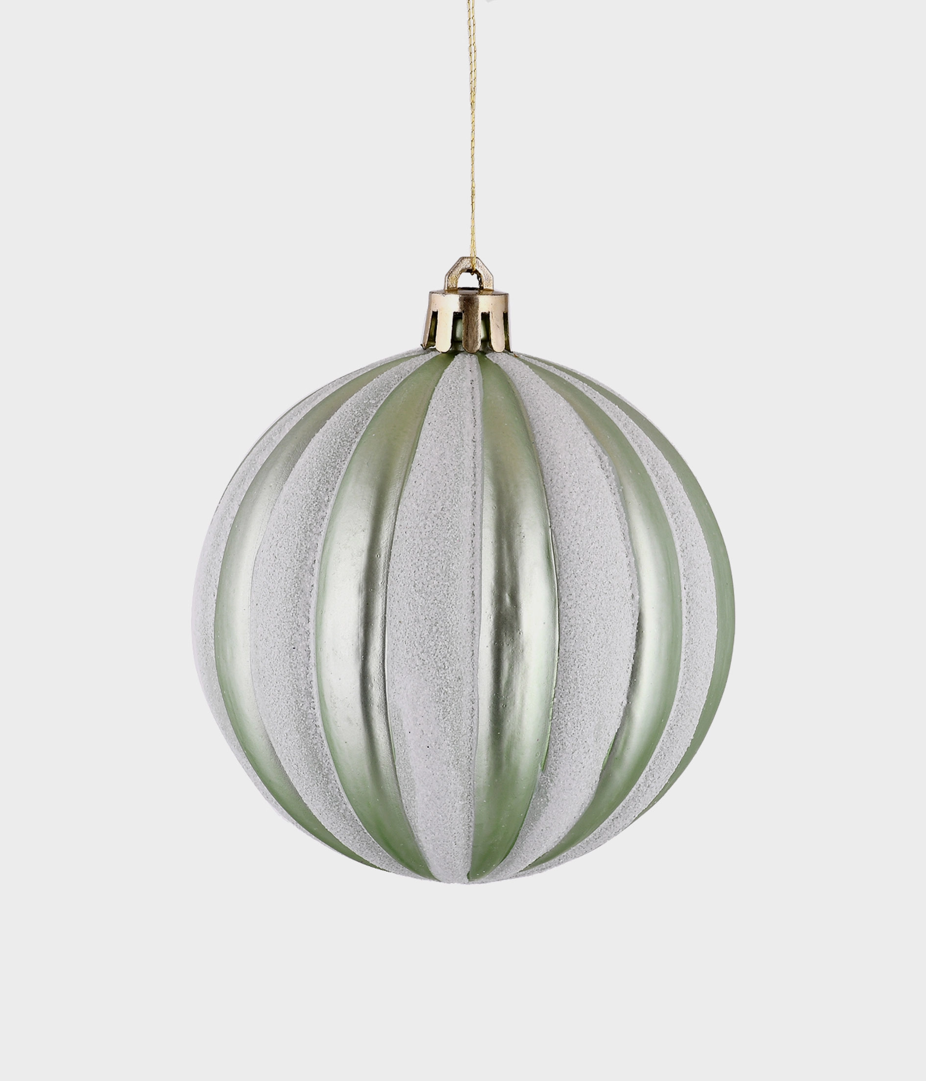 Bola Natal Verde Bca 12cm 52203 098 Grillo