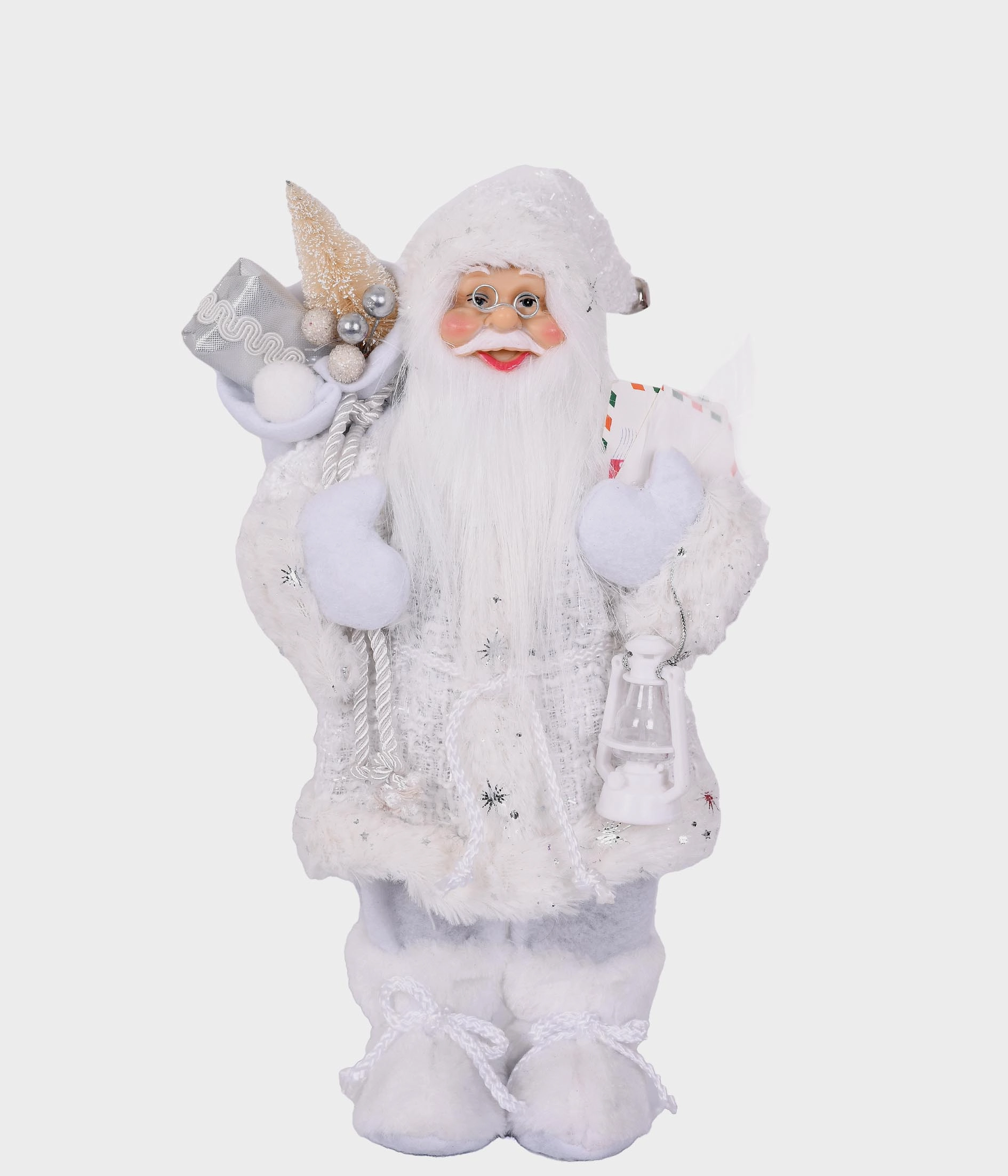 Boneco Papai Noel Tallinn Off White 30cm 52438 146 Grillo
