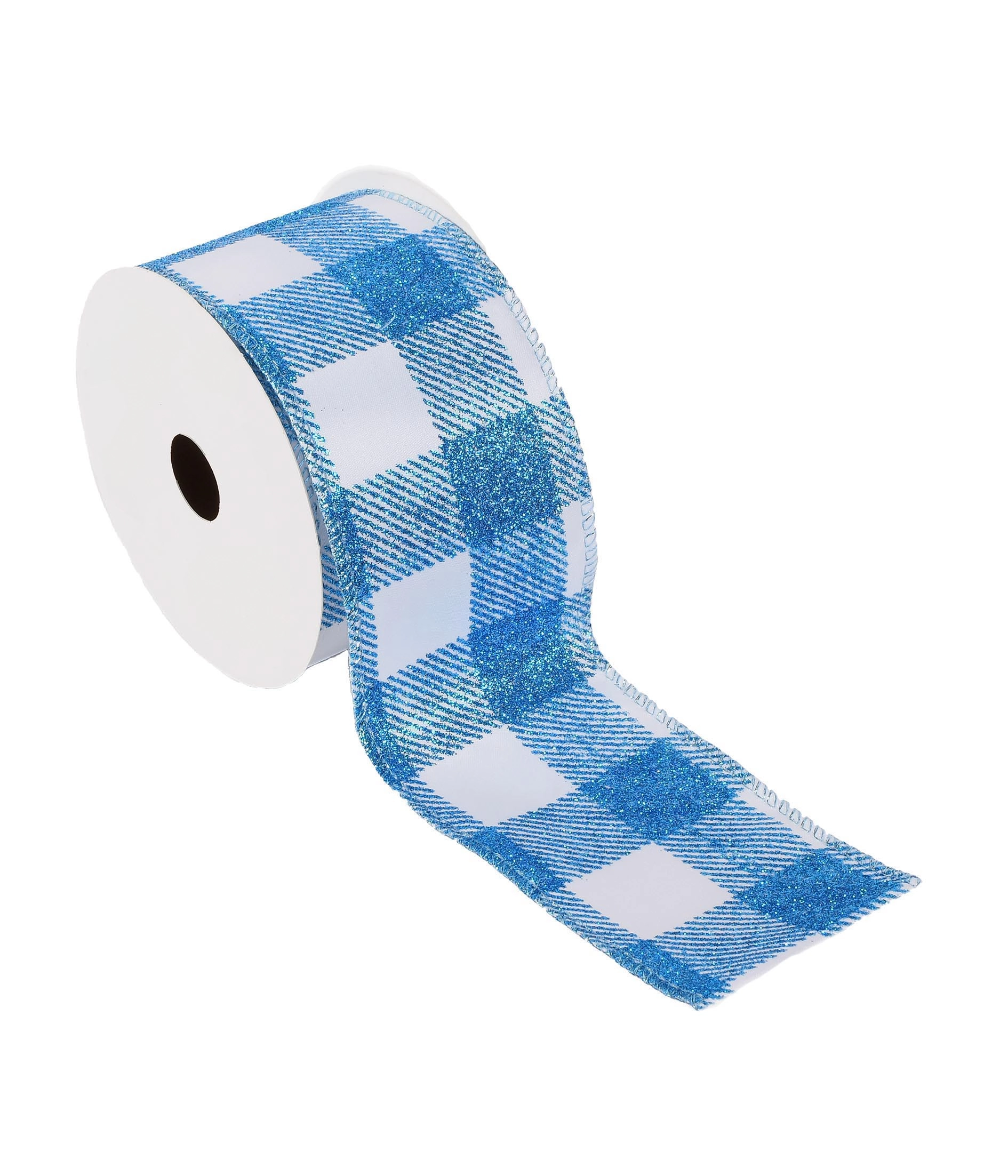 Fita Aramada Xadrez Azul 6.3cmx9.14m 52453 001 Grillo