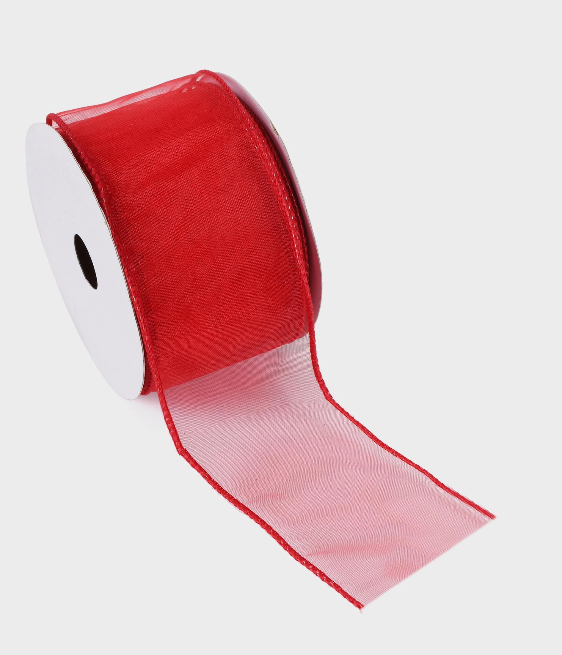 Fita Aramada Decorada Vermelho 6.3cmx9.14m 52498 009 Grillo