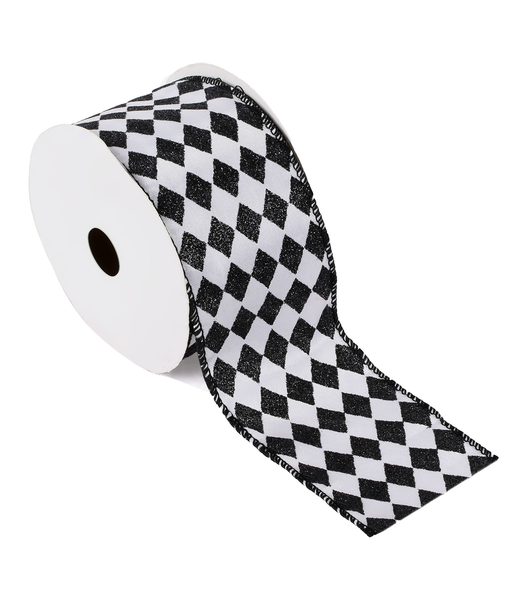 Fita Aramada Losango 6,3cm X 9,14m Preto Branco 52499 382 Grillo