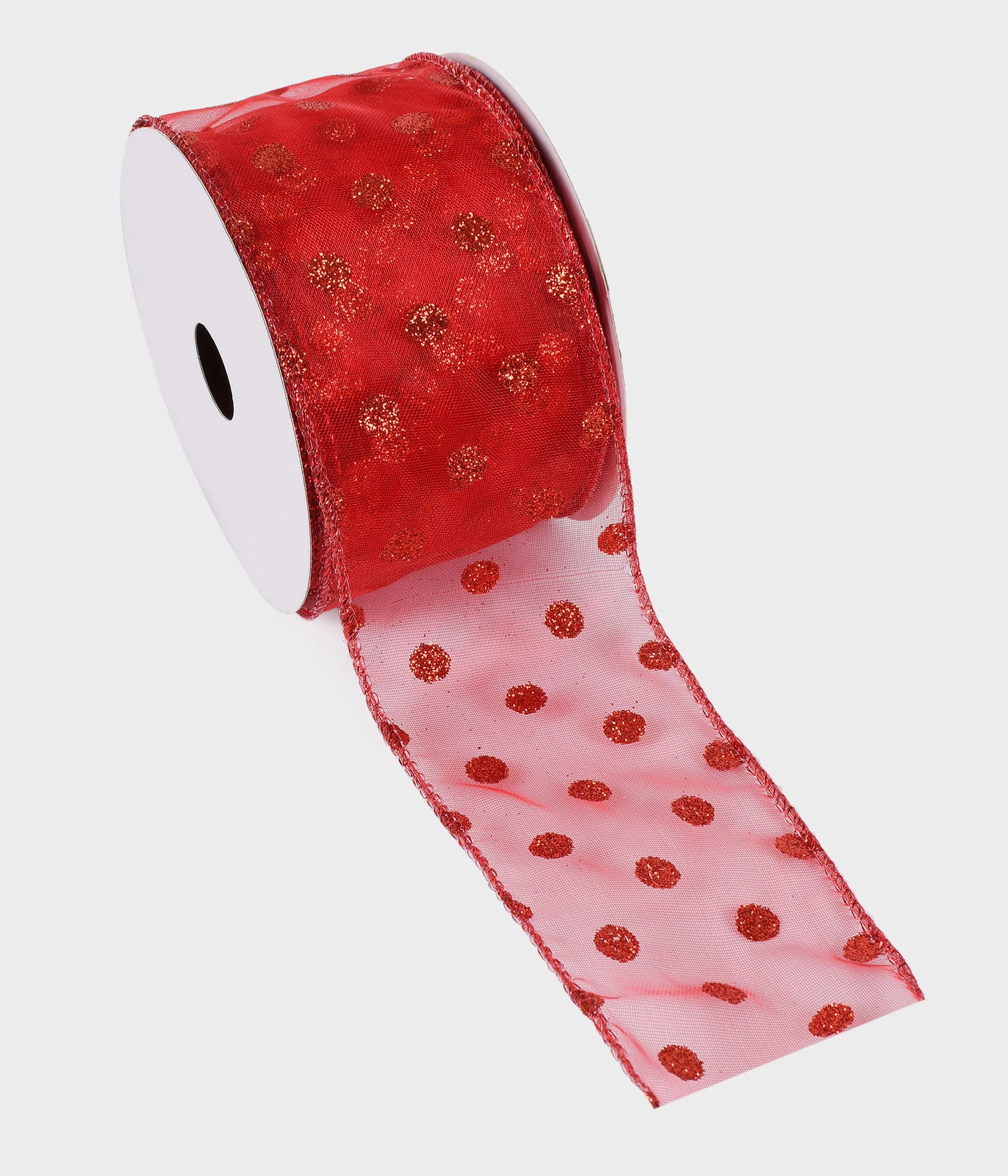 Fita Aramada Decorada Vermelho 6.3cmx9.14m 52515 009 Grillo