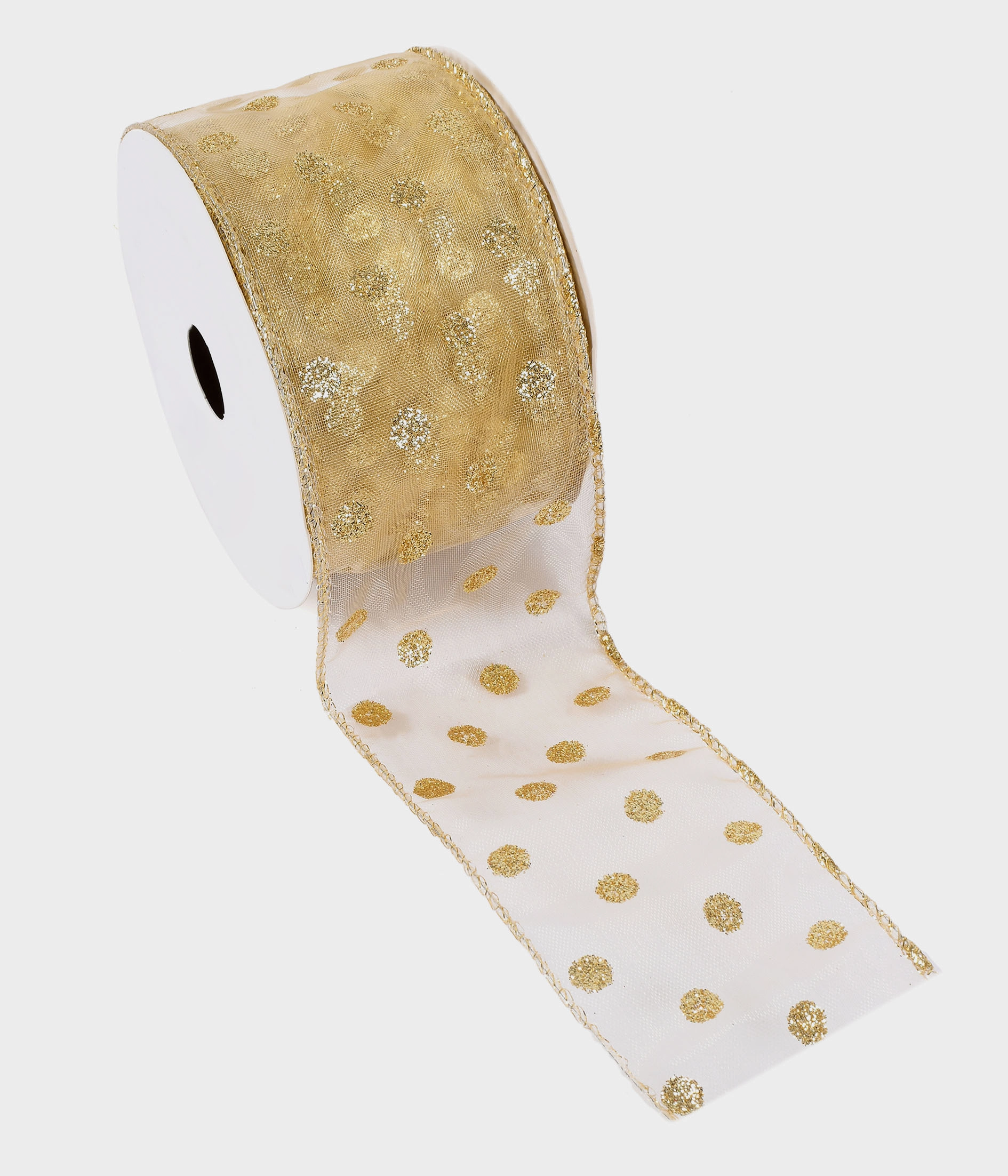 Fita Aramada Decorada Dourado 6.3cmx9.14m 52515 152 Grillo