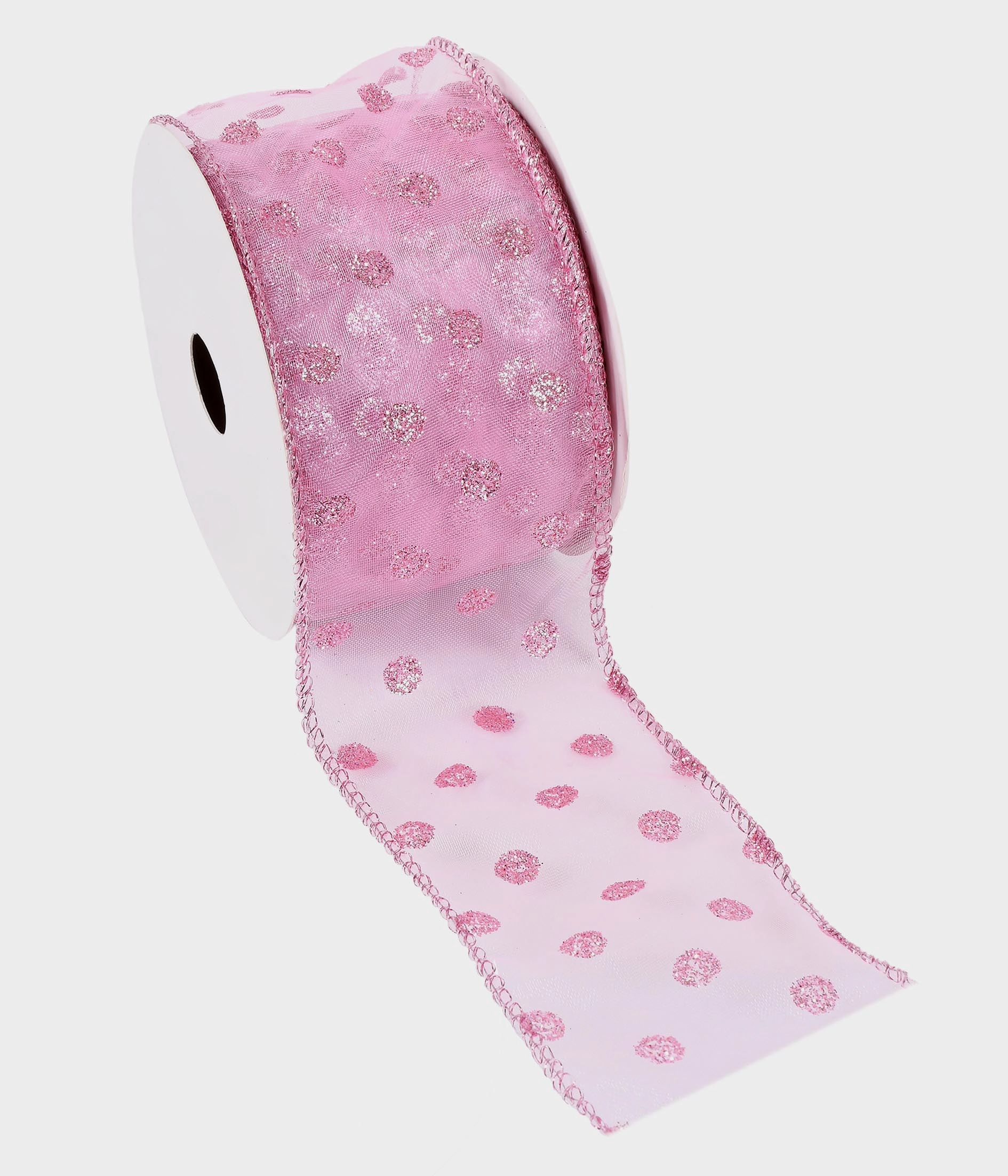 Fita Aramada Decorada Rosa 6.3cmx9.14m 52515 018 Grillo