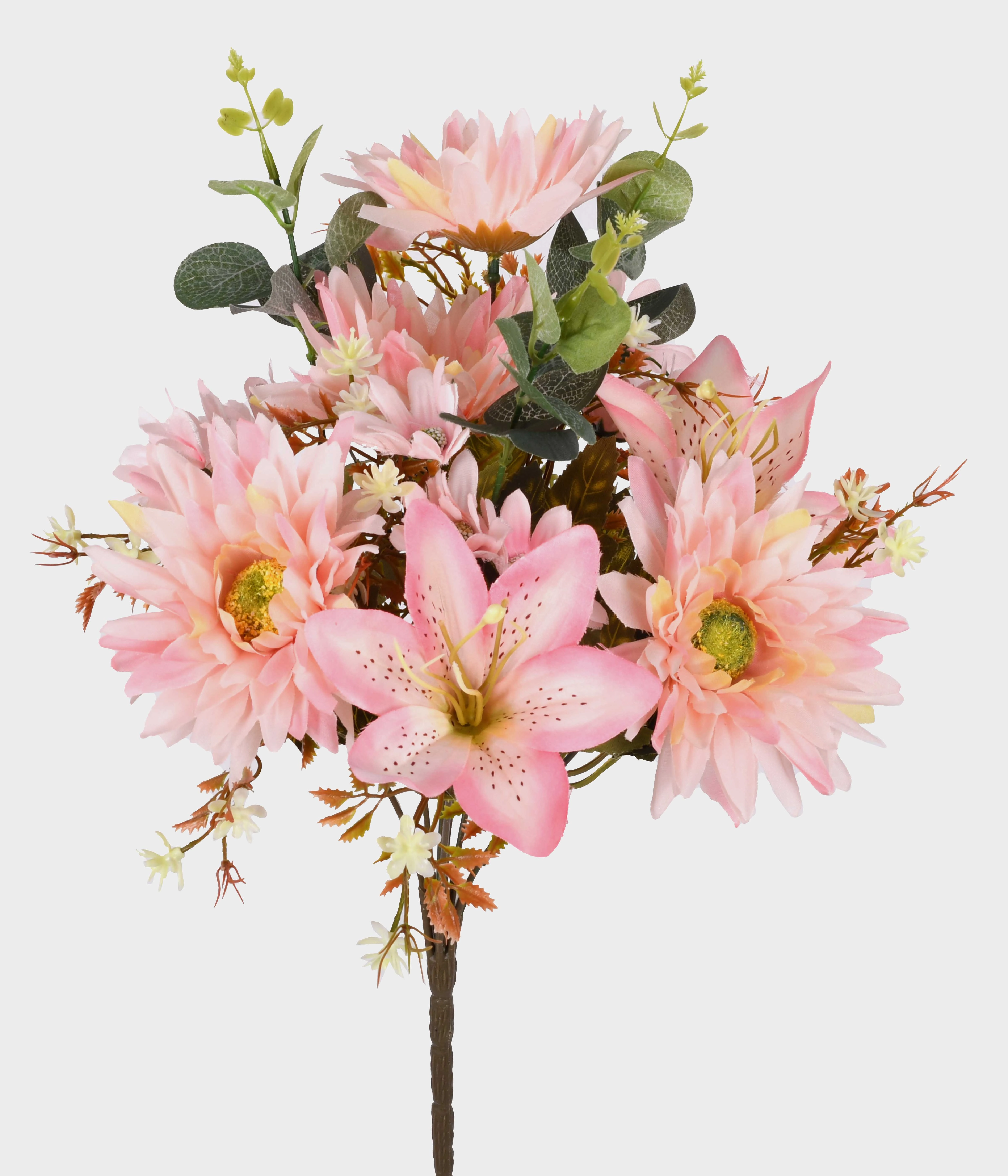 Buque Misto Gerbera Lirio X9 Rosa 52977 018 Grillo