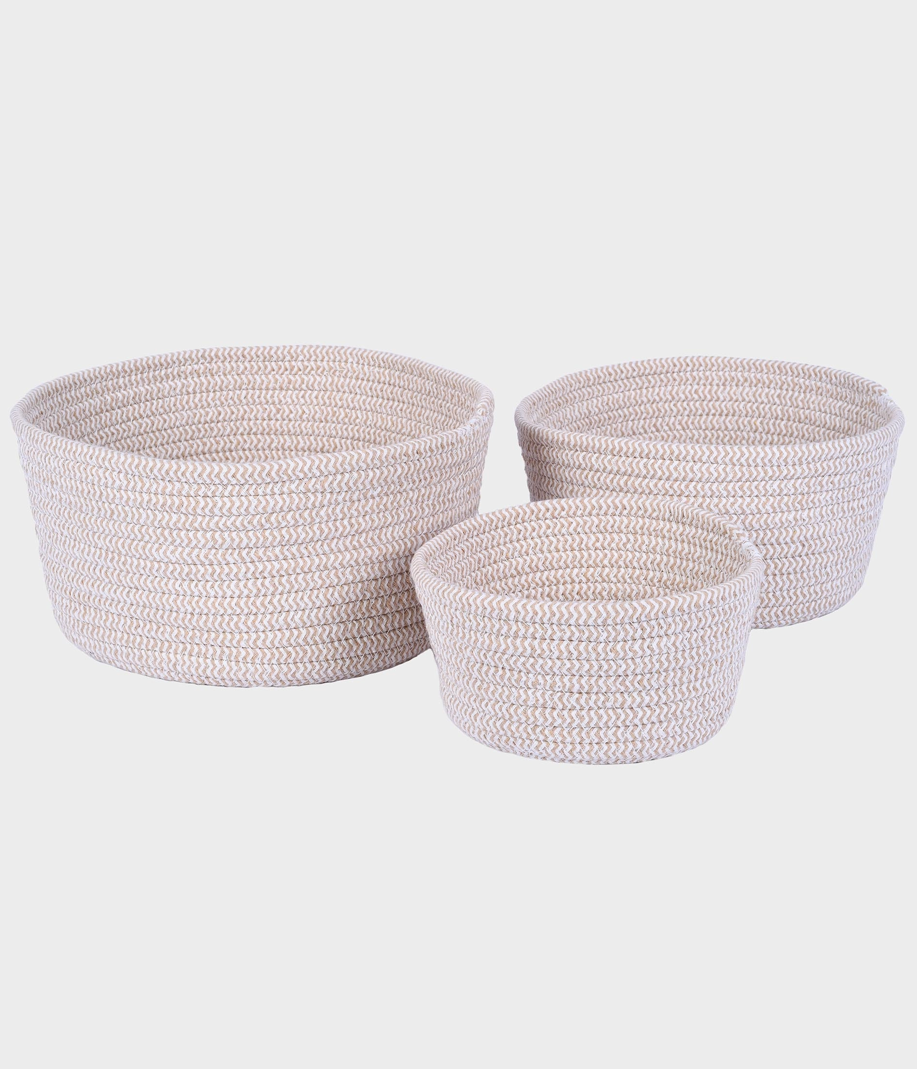 Cachepot Corda Algodao Natural 3pcs 53022 380 Grillo