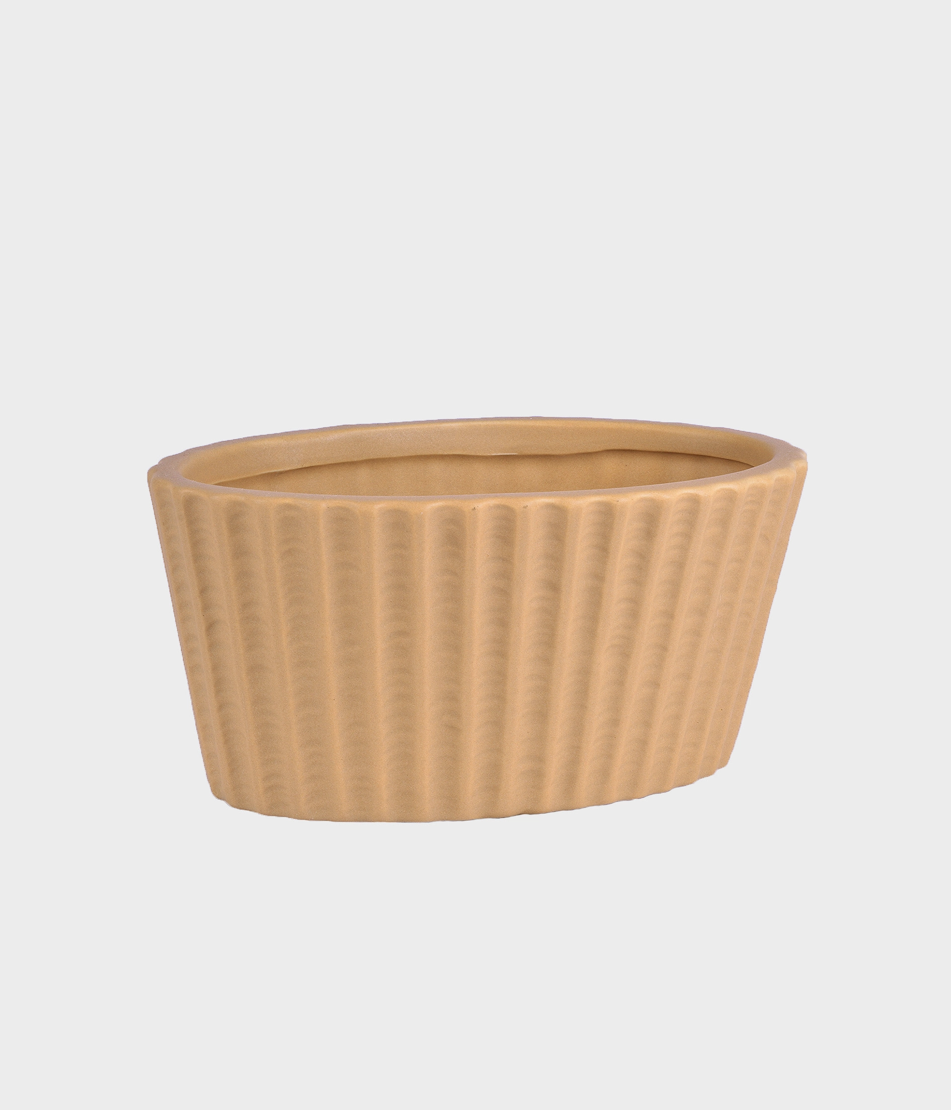 Vaso Ceramica Marrom Claro 8cm 53077 194 Grillo
