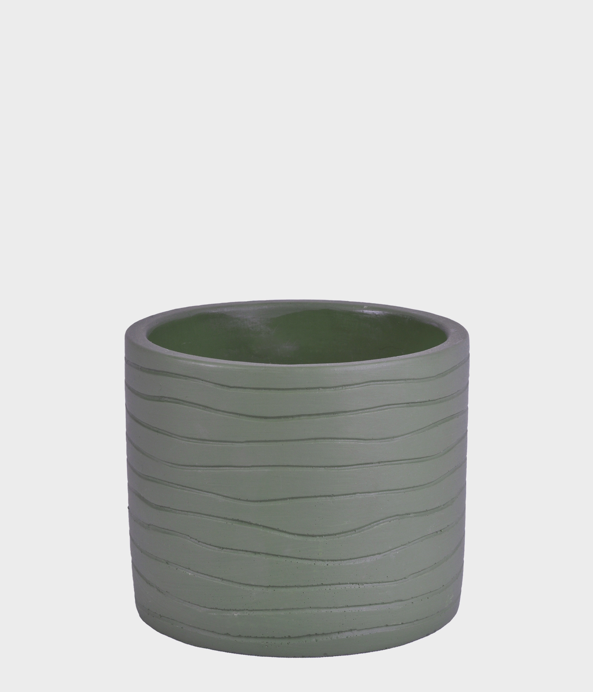 Vaso Cimento Verde 9cm 53086 004 Grillo