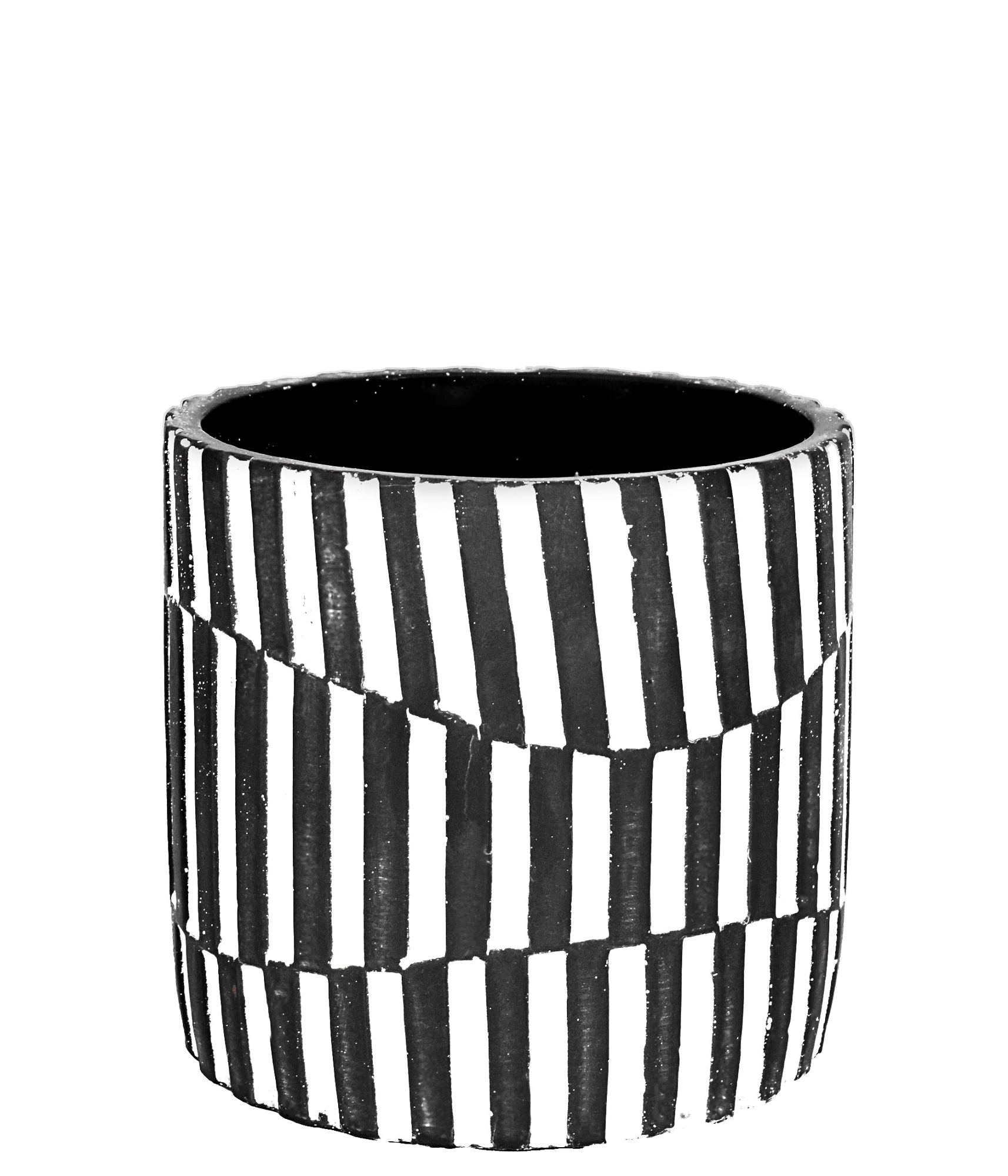 Vaso Cachepot Cimento Preto 14cm 53172 100 Grillo