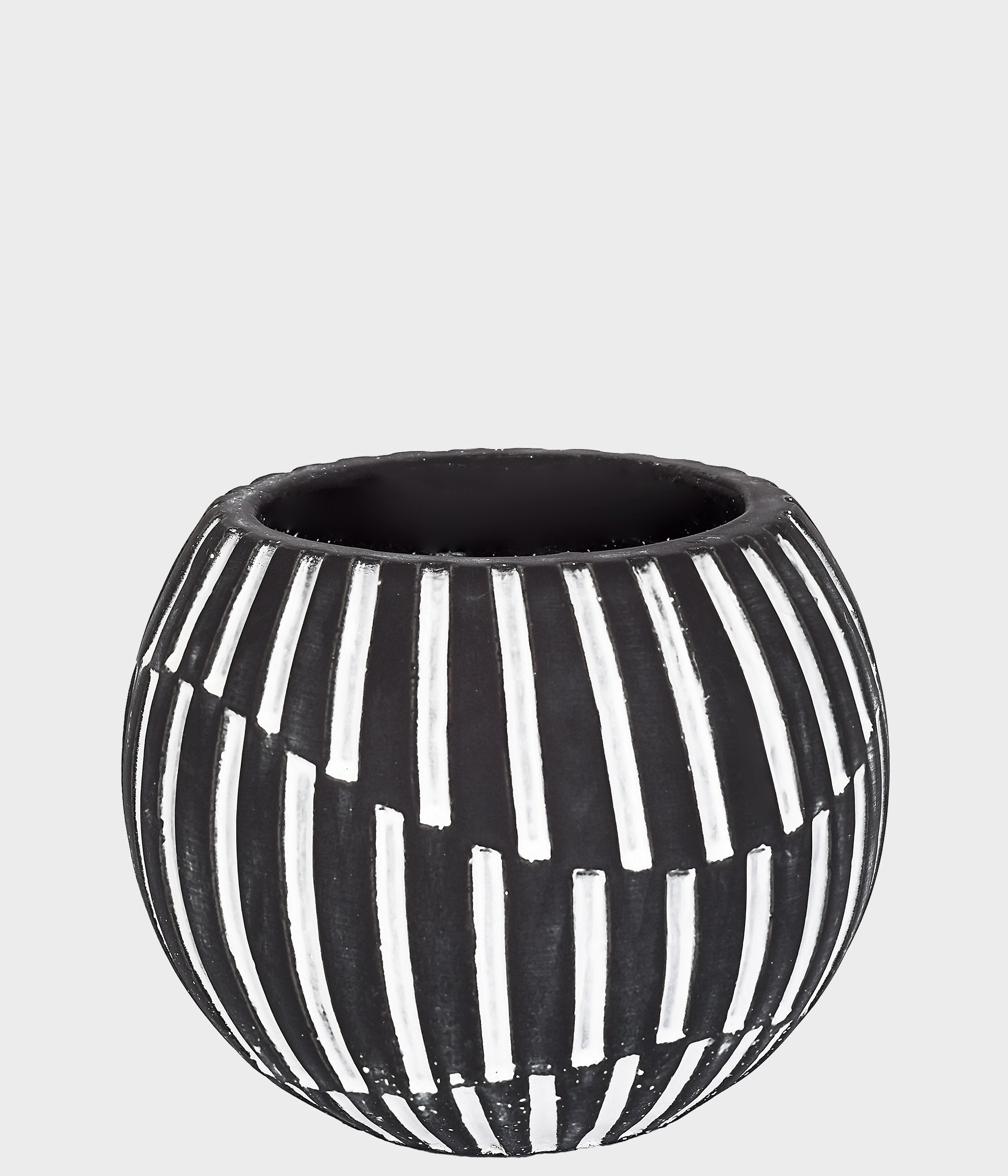 Cachepot Cimento Preto 12cm 53178 100 Grillo