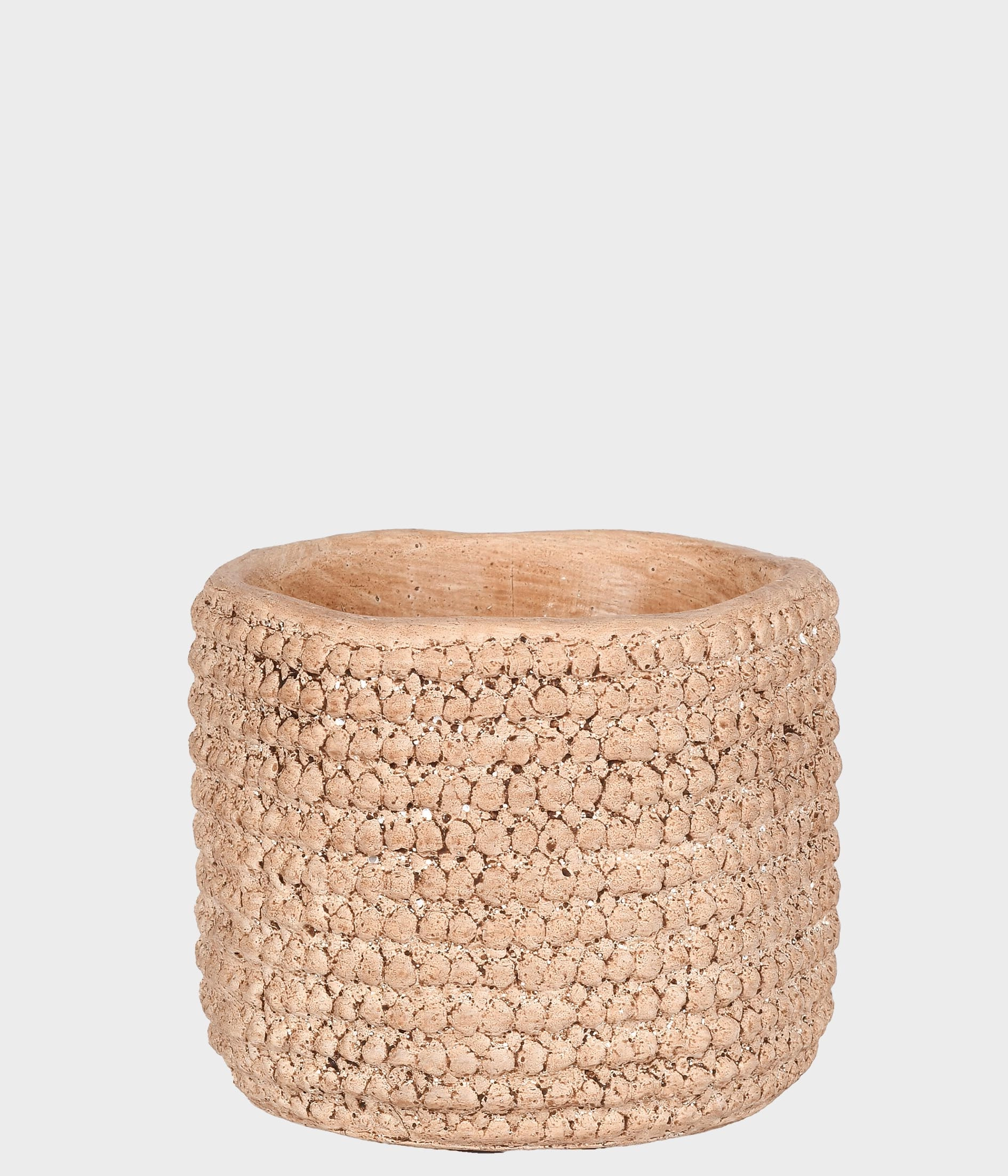 Cachepot Cimento Bege 8cm 53217 040 Grillo