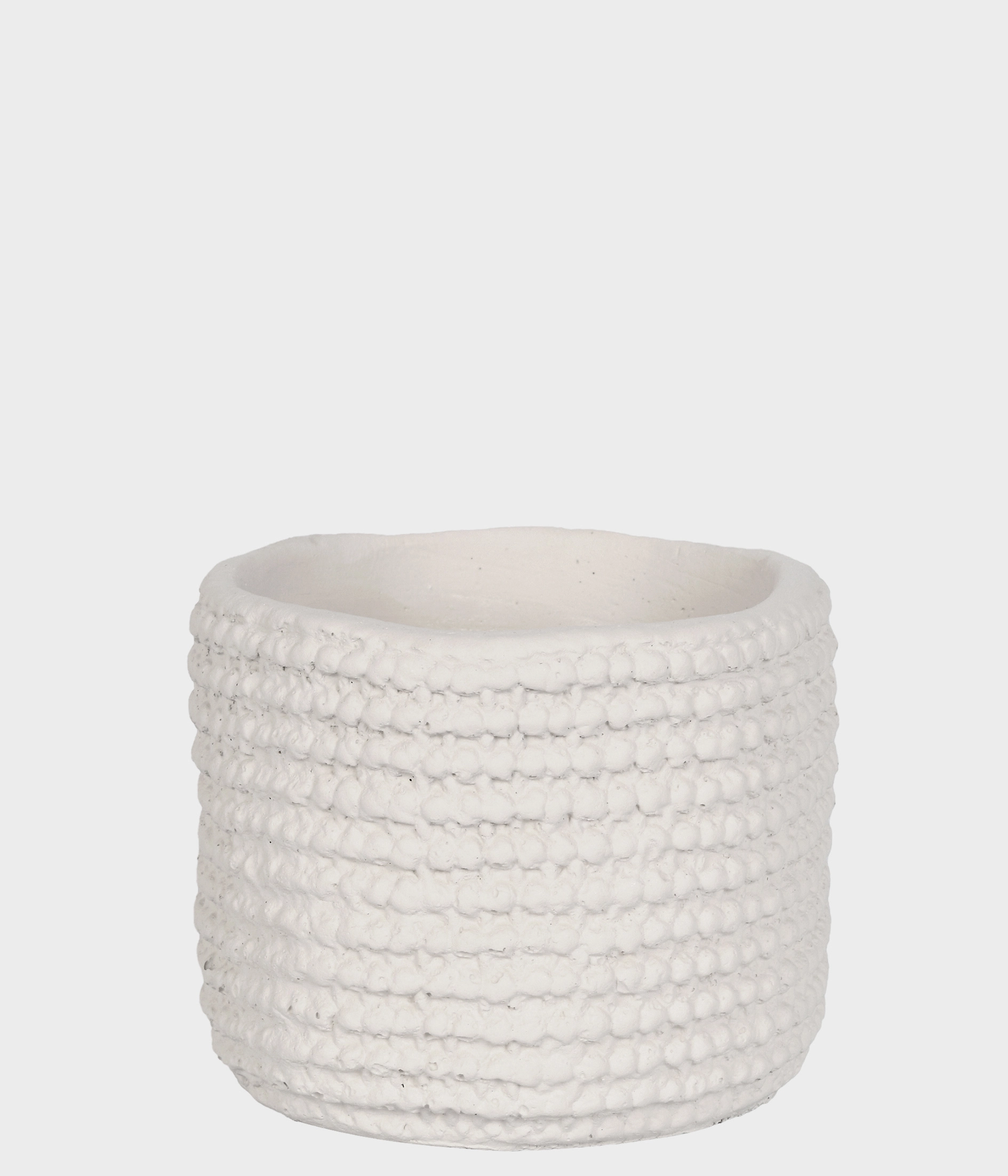 Cachepot Cimento Off White 8cm 53217 146 Grillo