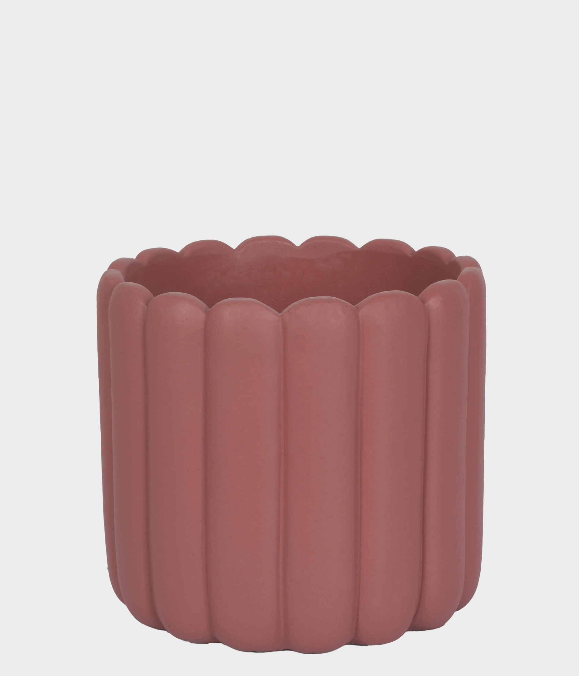 Cachepot Em Cimento 12cm Terracota