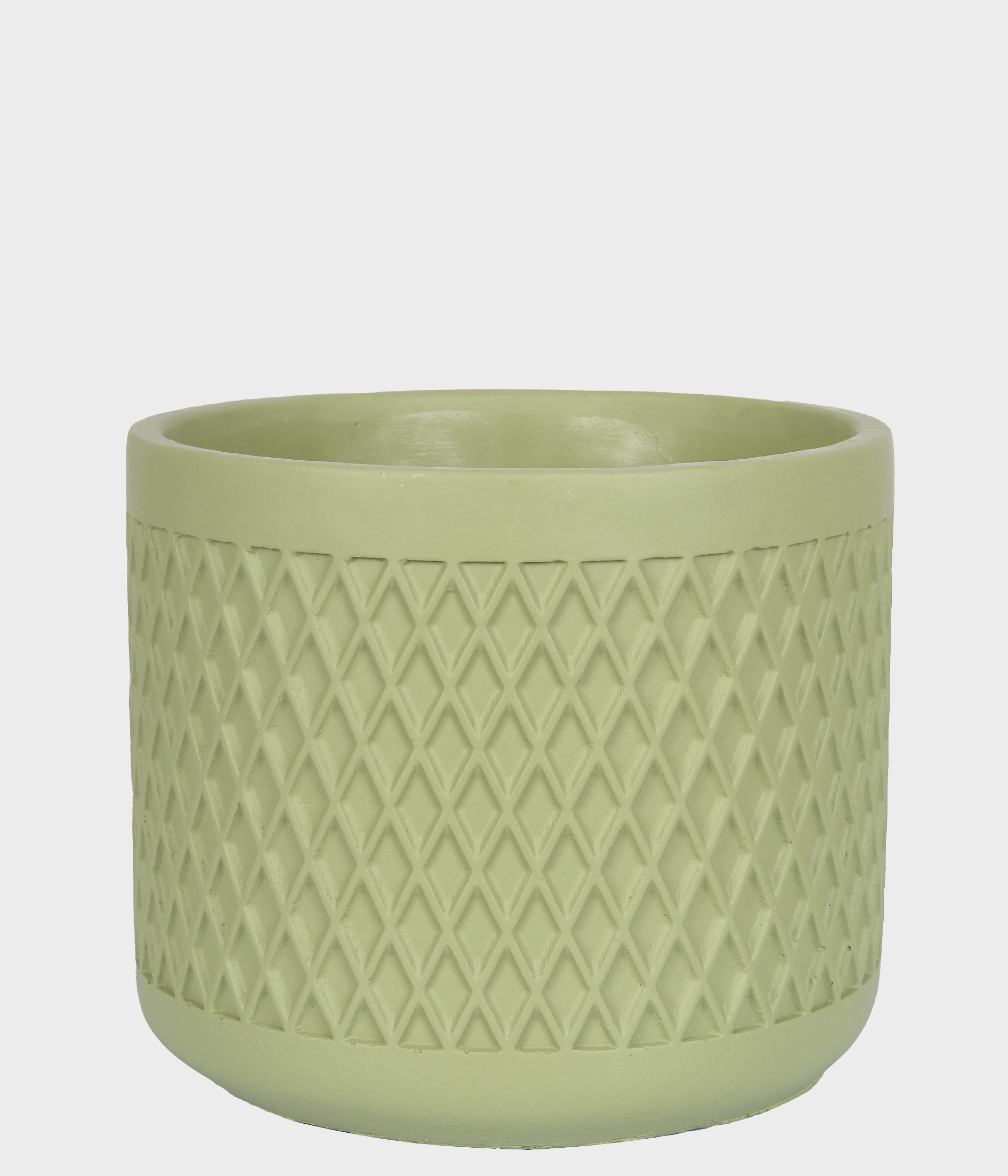 Cachepot Cimento Verde 15cm 53222 004 Grillo