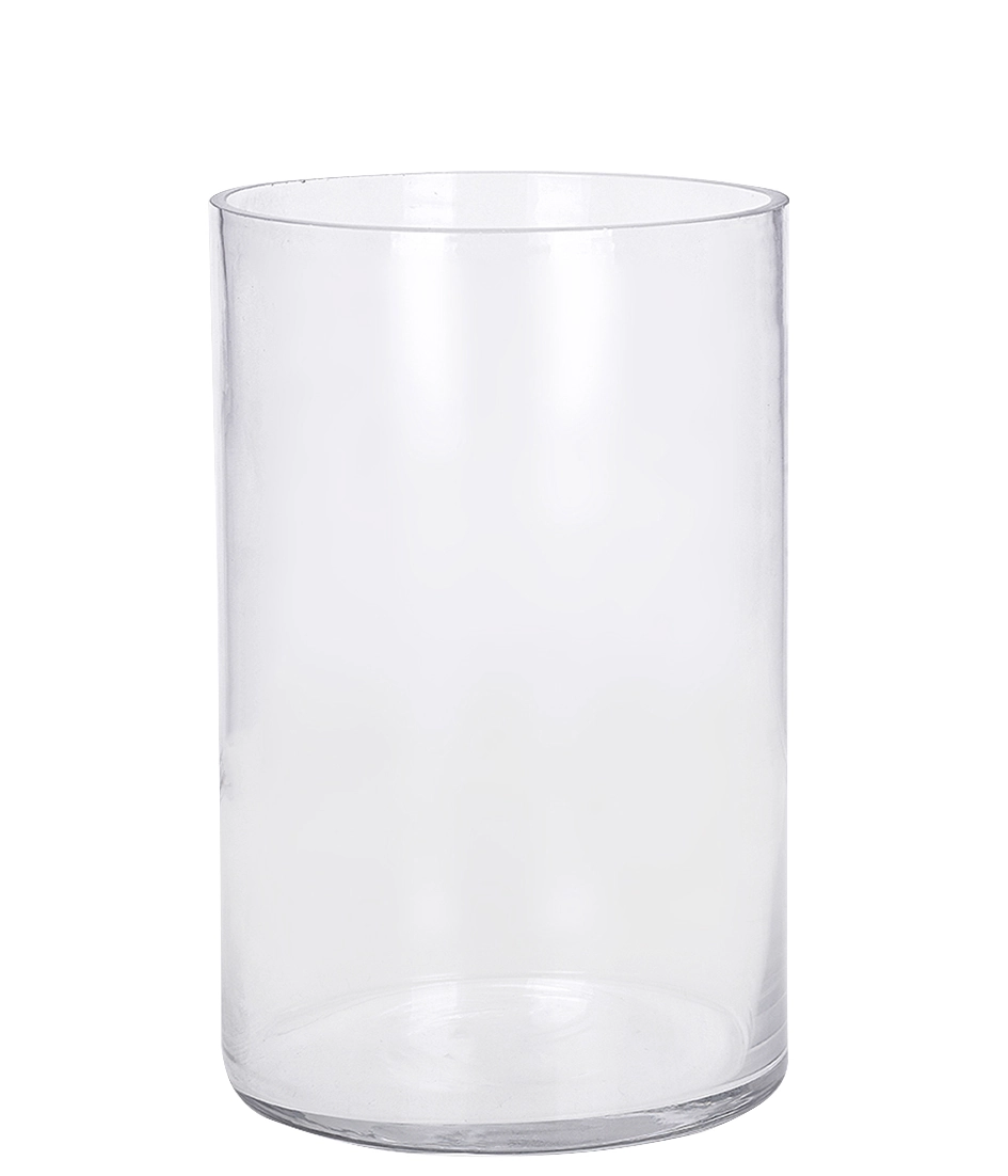 Vaso De Vidro 20x30cm Tubo Transparente