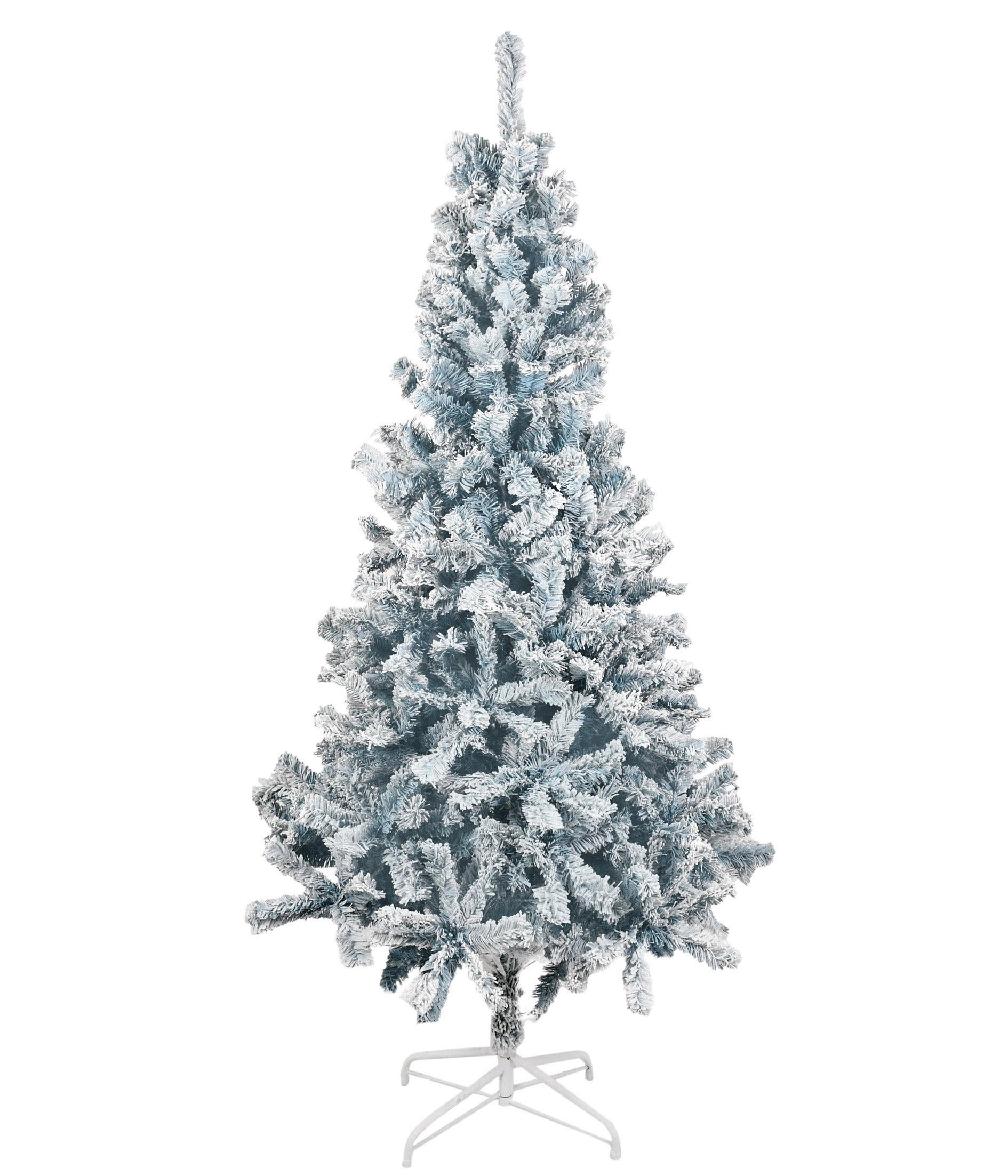 Arvore Natal Branca Azul Claro 800 Galhos 180cm 54002 002 Grillo