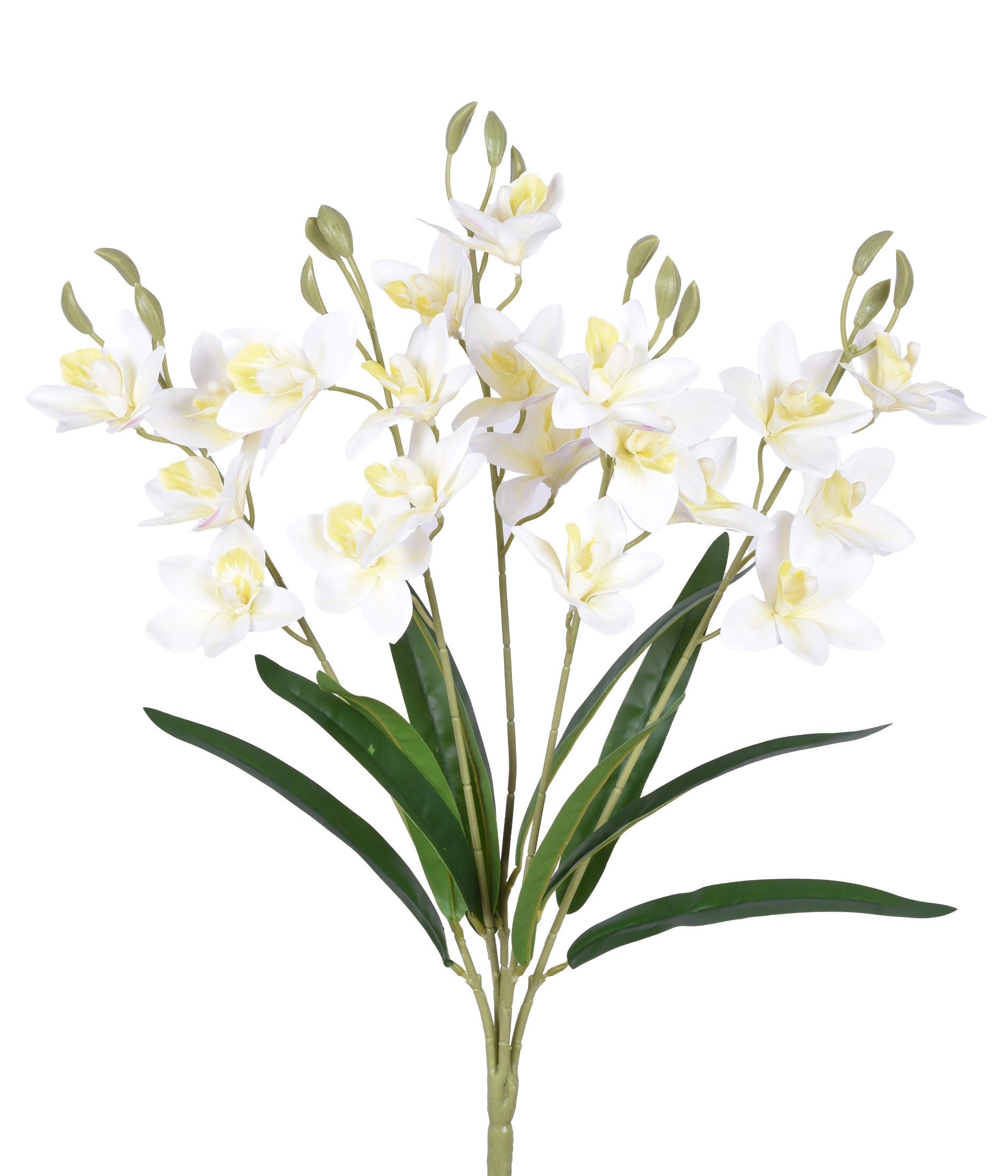 Buque Orquidea Cymbidium 3d X5 Branco 54632 008 Grillo