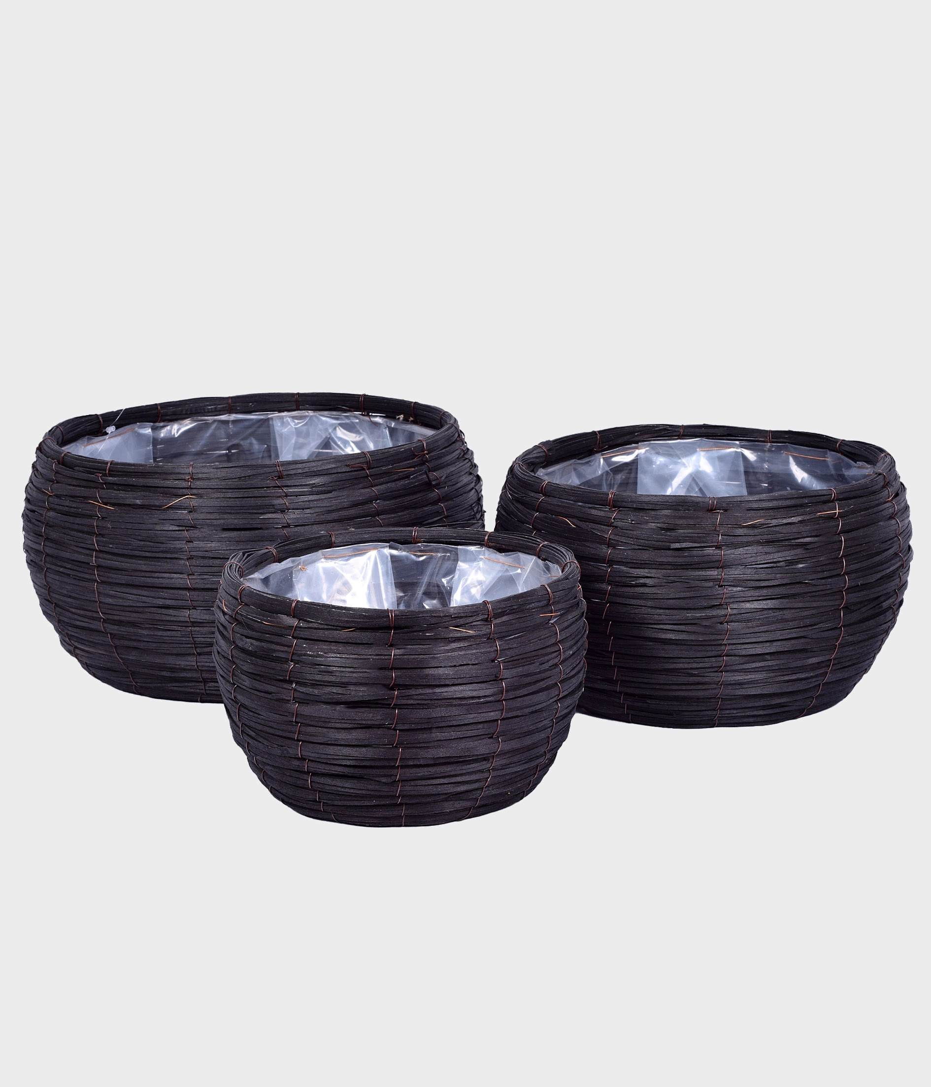 Cachepot Fibra Natural 3pcs 55894 100 Grillo