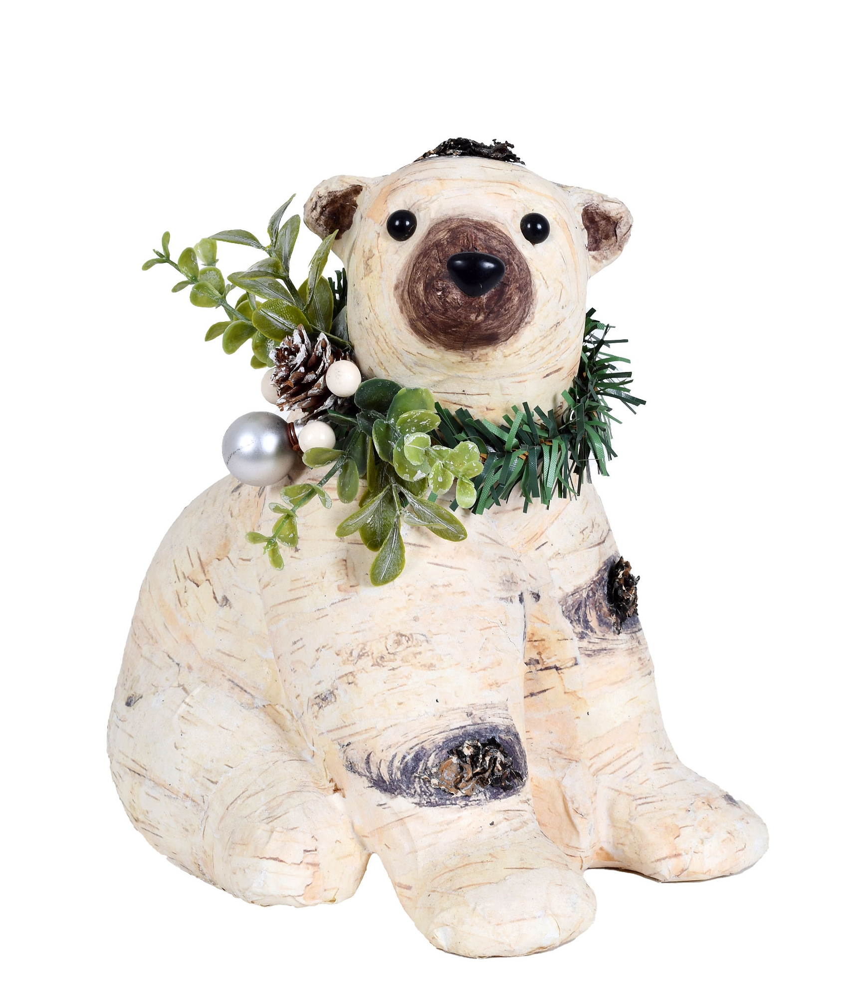 Enfeite Natal Urso Berries Bege 57025 040 Grillo