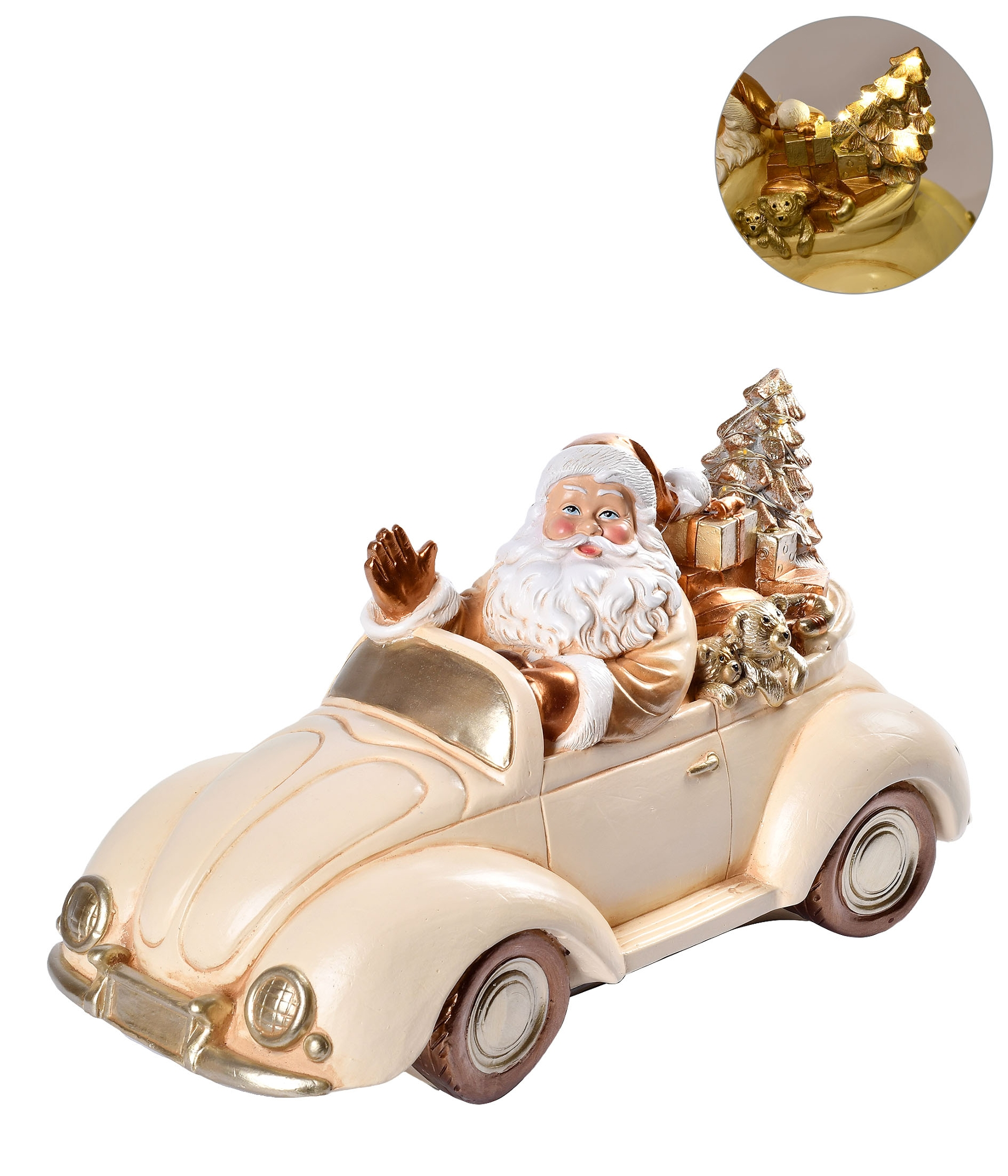 Papai Noel Moto Dourado 57129 152 Grillo