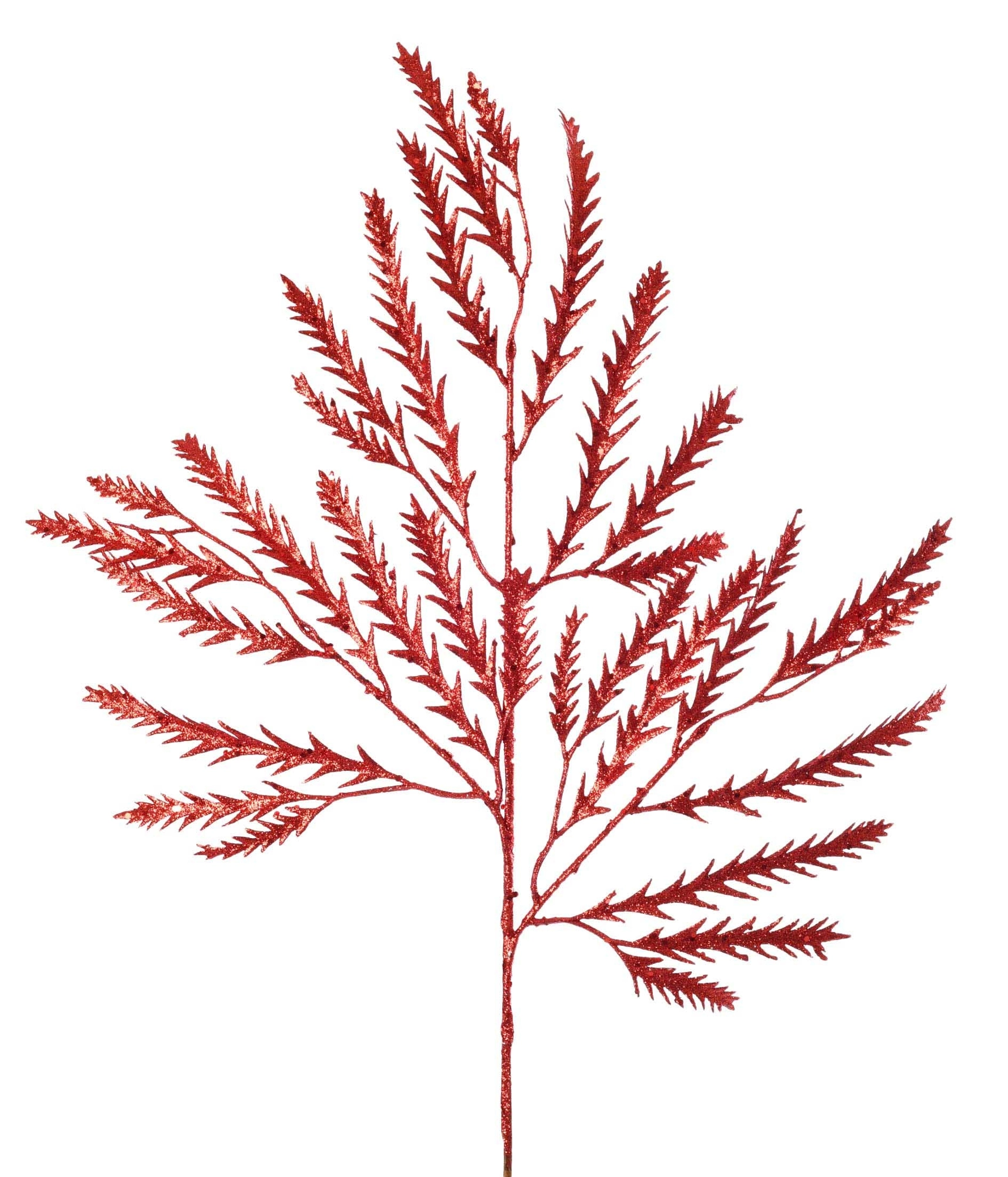 Haste Folhas Glitter Vermelho 57291 009 Grillo