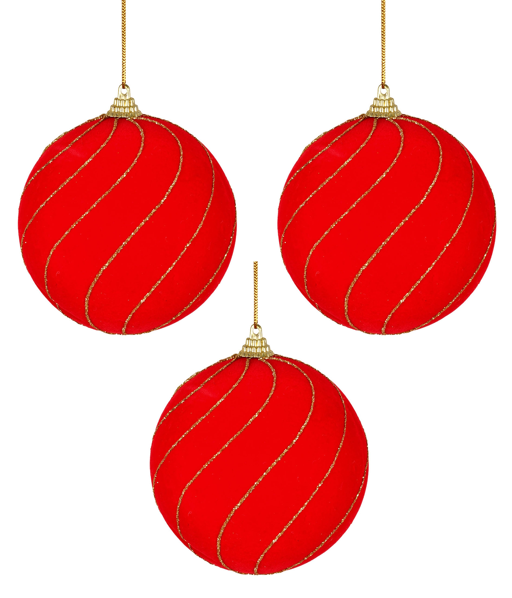 Bola Natal Vermelho 3un 10cm 62039 168 Grillo