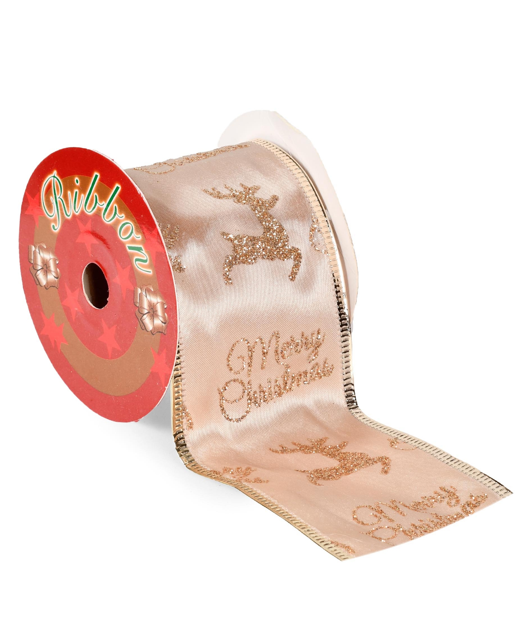 Fita Aramada Cetim Decorado Rena Rose 5m 62406 562 Grillo