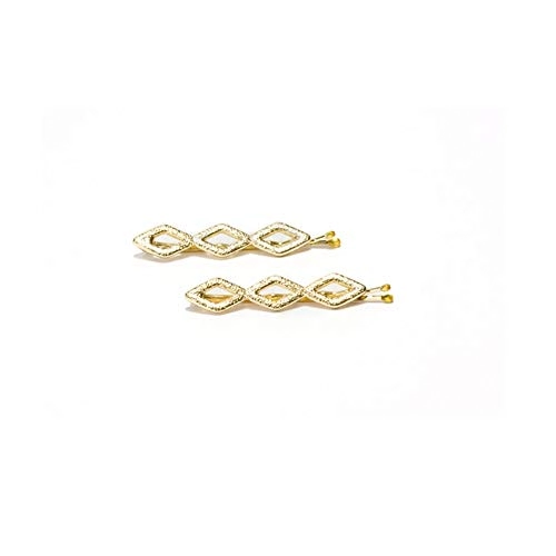Manu R.m221 Grampo Losango Metal Dourado