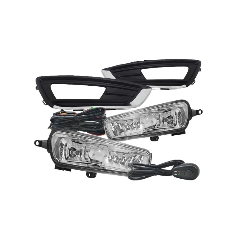 Kit Farol Auxiliar FORD FOCUS com Moldura Cromada - SUNS ACESSORIOS FGS0423FD