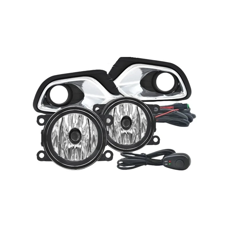 Kit Farol de Milha RENAULT LOGAN com Moldura Cromada - SUNS ACESSORIOS FGS0909RN