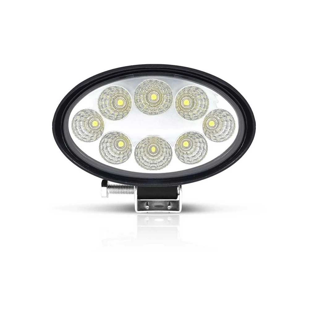 Farol Auxiliar Oval 8 Leds 24W - SUNS ACESSORIOS FLU724
