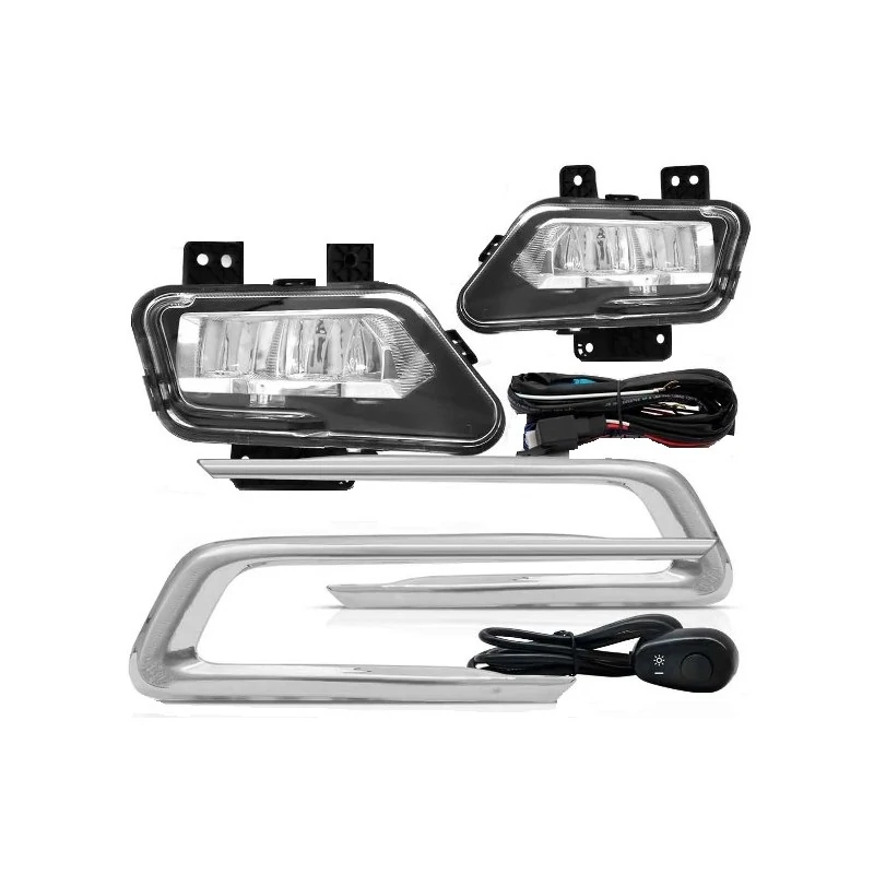 Kit Farol de Milha FIAT TORO com Moldura - SUNS ACESSORIOS FGS0152FT