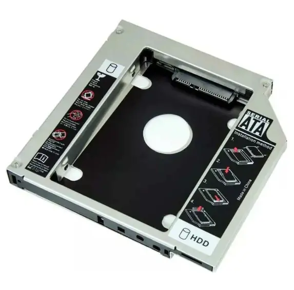 Gravador Adaptador Case Caddy 9.5mm Hd Ssd Dvd Notebook