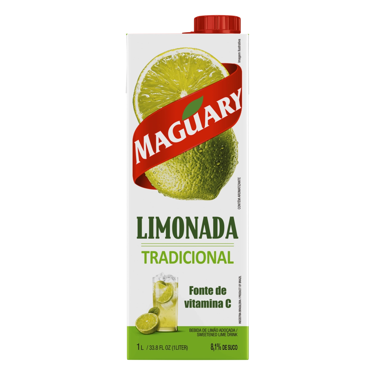 Bebida Adoçada Limonada Tradicional Maguary Caixa 1l