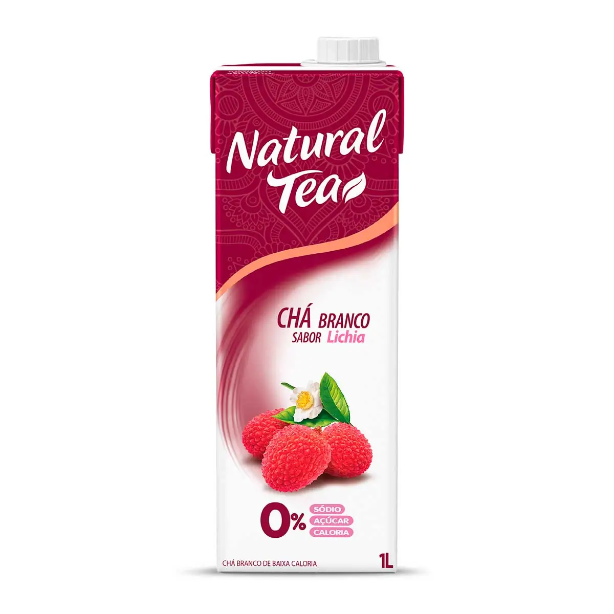 Chá Branco Lichia Zero Açúcar Natural Tea Caixa 1l
