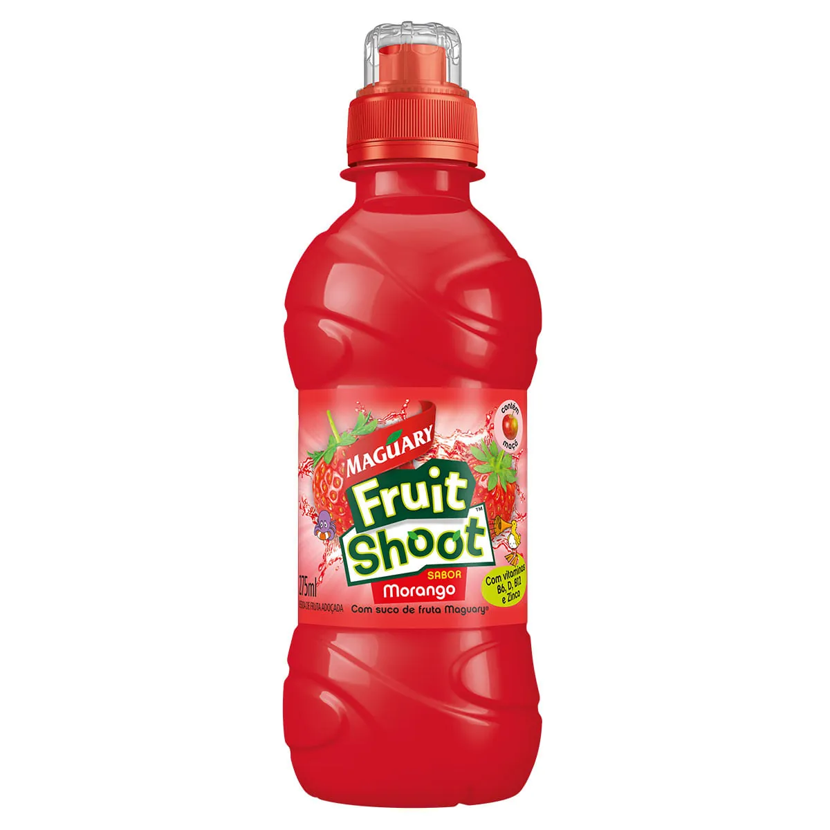 Bebida Adoçada Morango Maguary Fruit Shoot Squeeze 275ml