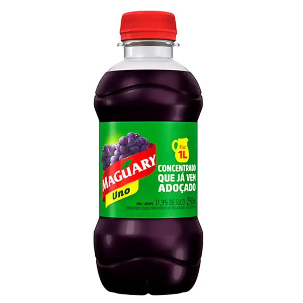 Suco Concentrado Maça E Uva Maguary Uno Garrafa 250ml