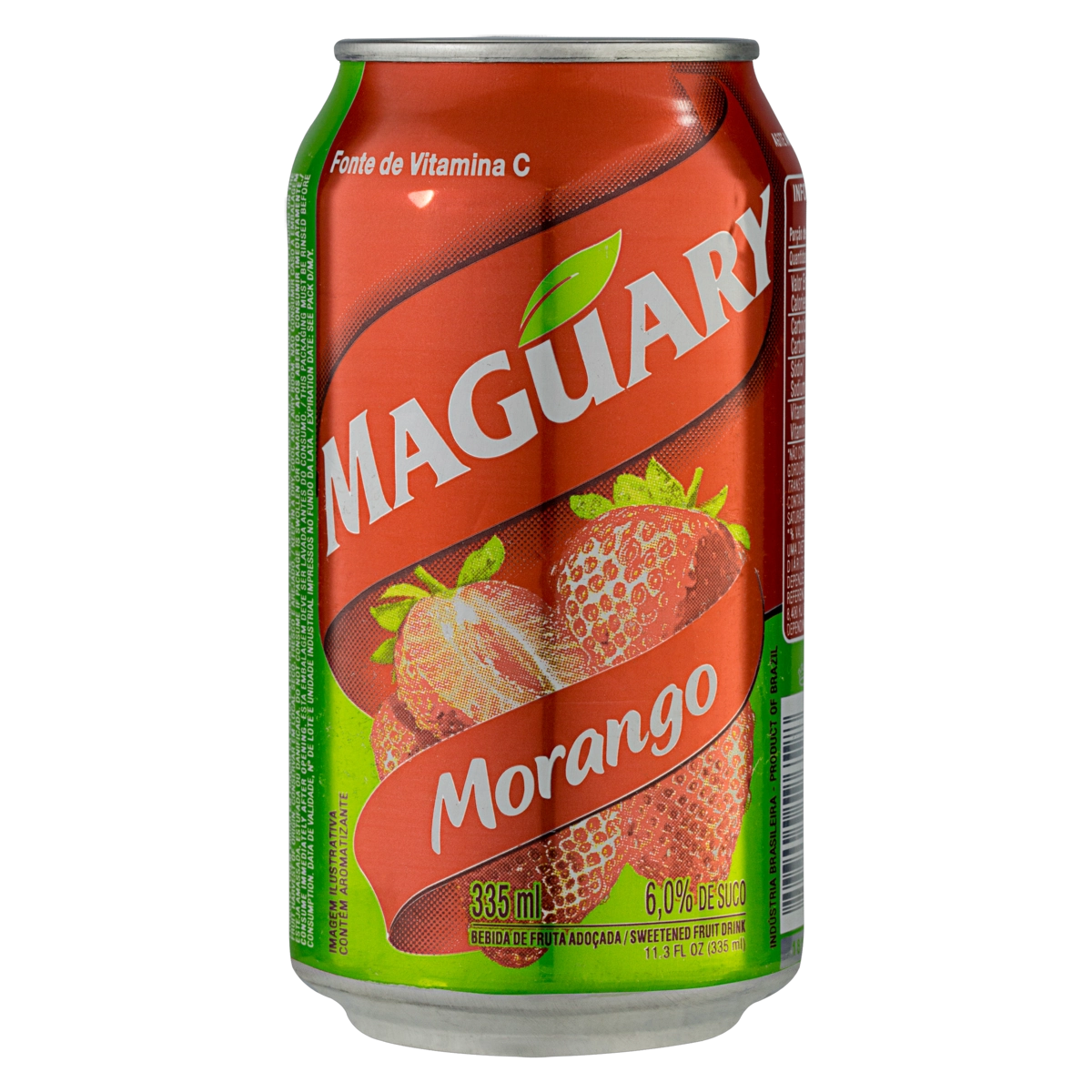 Bebida Adoçada Morango Maguary Lata 335ml