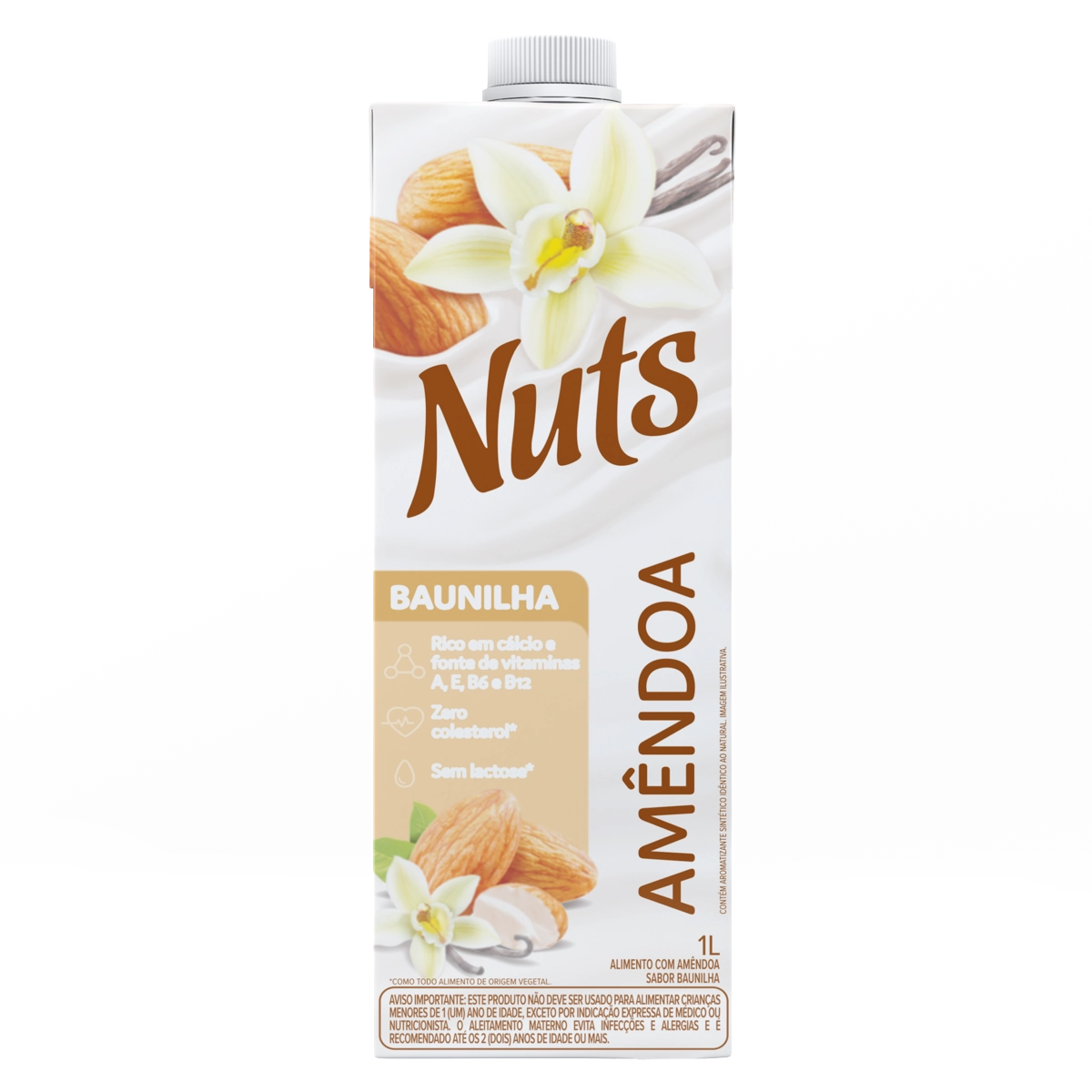 Bebida à Base De Amêndoa Baunilha Nuts Caixa 1l