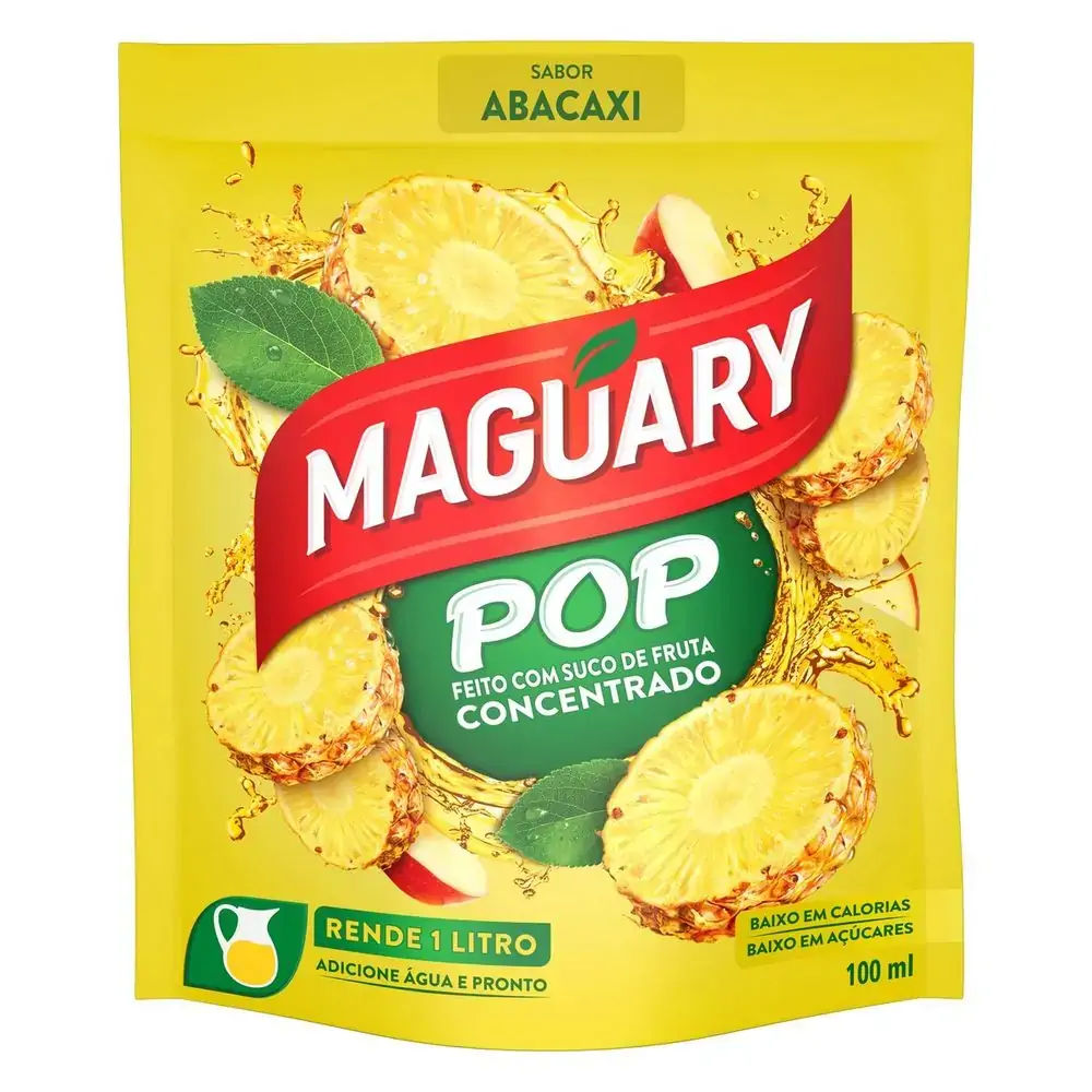 Suco Concentrado Abacaxi Maguary Pop Sachê 100ml