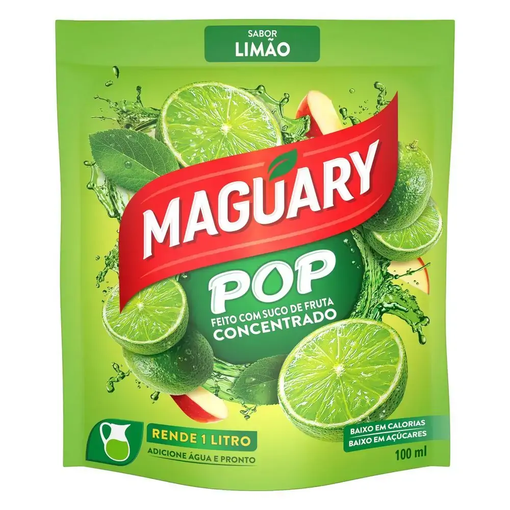 Suco Concentrado Limão Maguary Pop Sachê 100ml