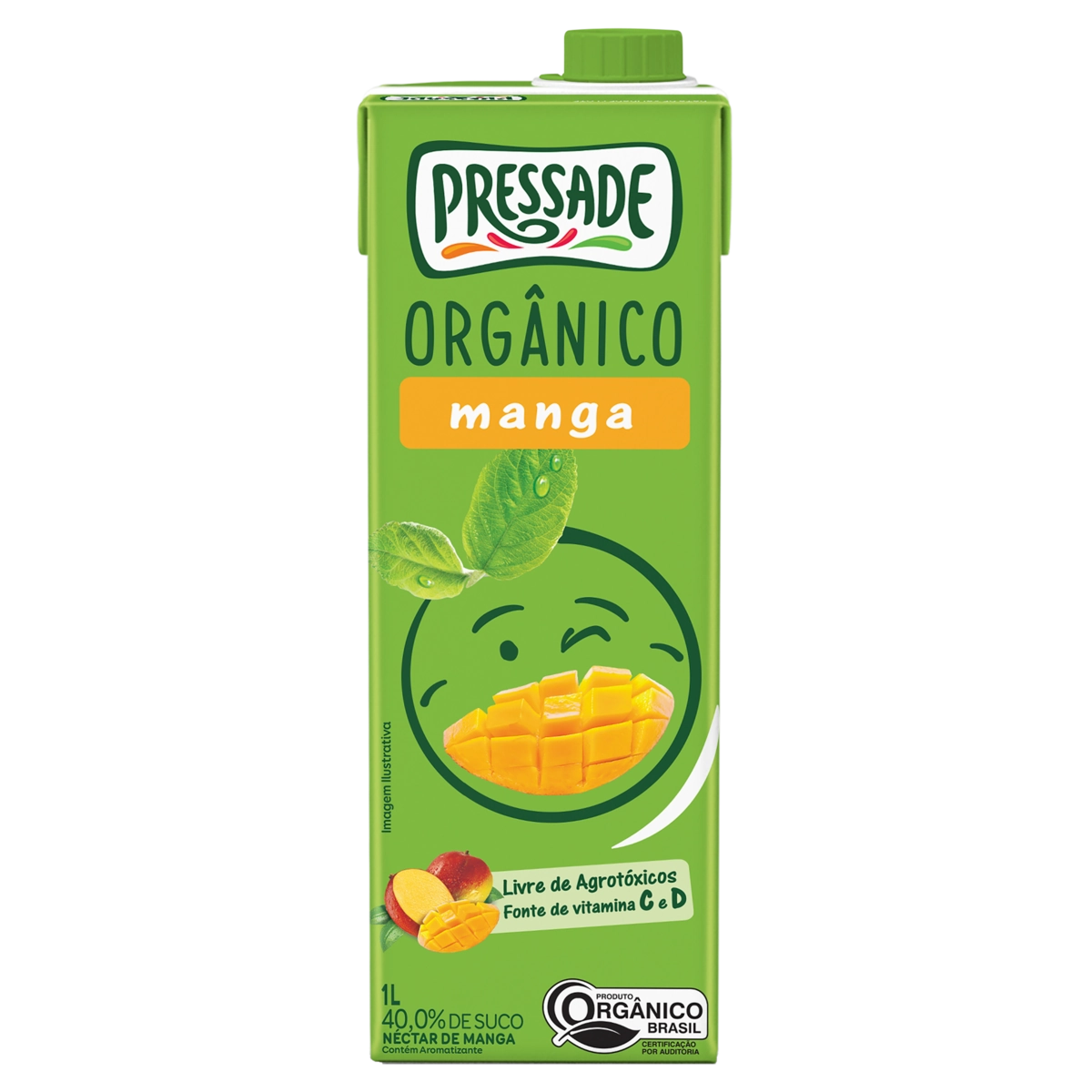 Suco De Manga Organico Pressade 1L