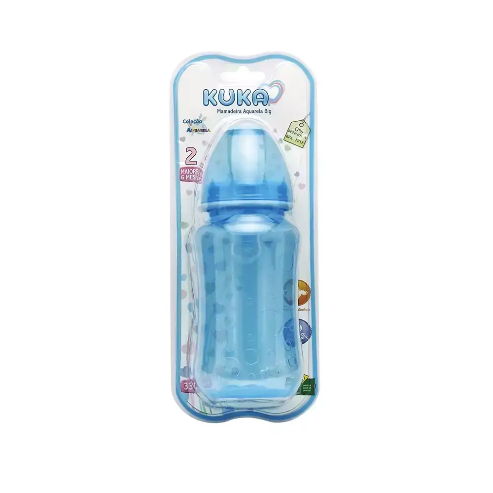 MAMADEIRA KUKA BIG ORTO COR AZUL TAMANHO 2 (0 ¿ 6 MESES) 330ML