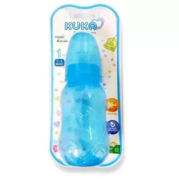 Mamadeira Aquarela 160ml Bico Ortodôntico - Kuka