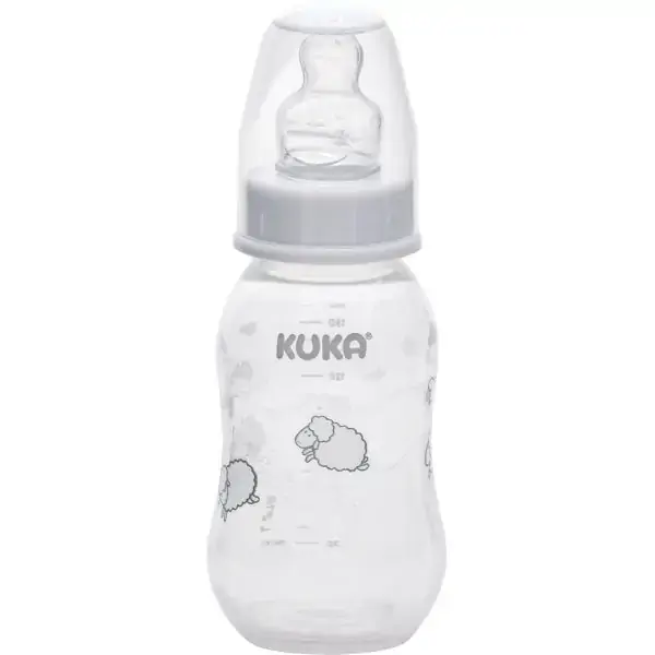 Mamadeira Natural Bico Ortodôntico Branca 160ml - Kuka