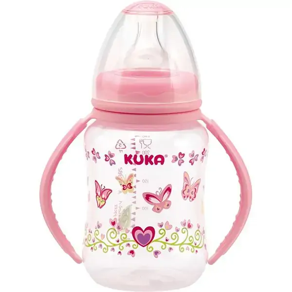 Mamadeira Rosa Big Natural 240ml Kuka